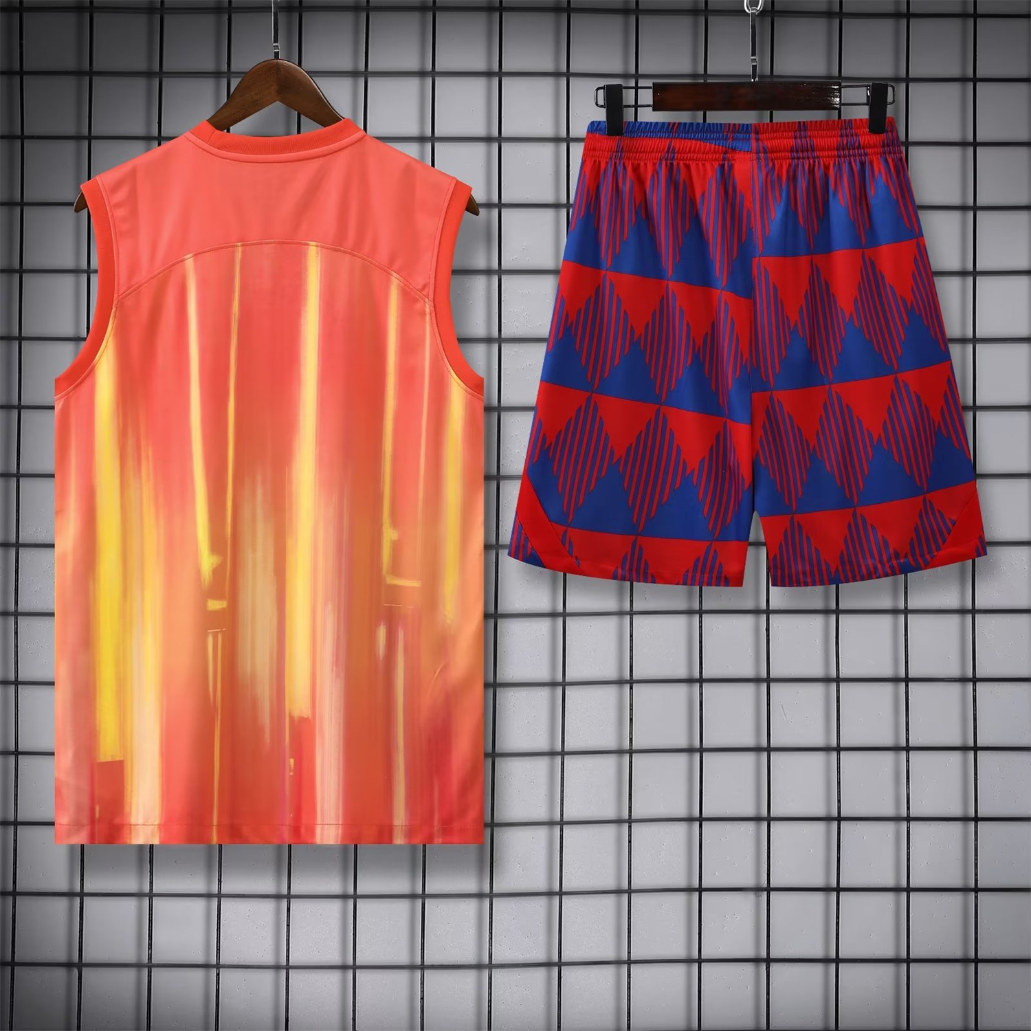 B.A.R.S.A 23-24 Orange Player Vest Training Set - SOCCERDEALSHOP