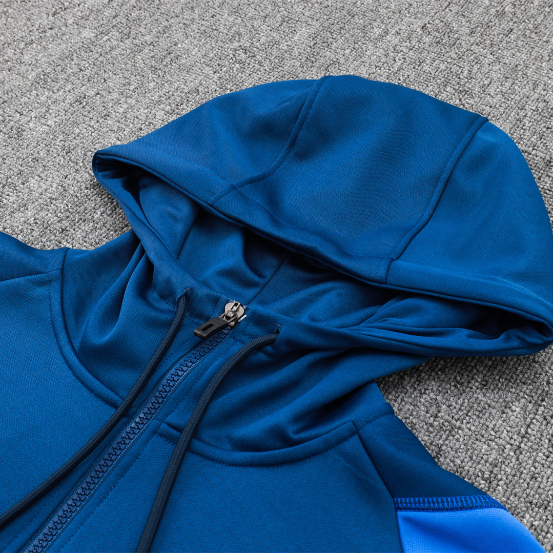 Manchester United 23-24 Men's Training Hoodie + Pants - Blue - SOCCERDEALSHOP