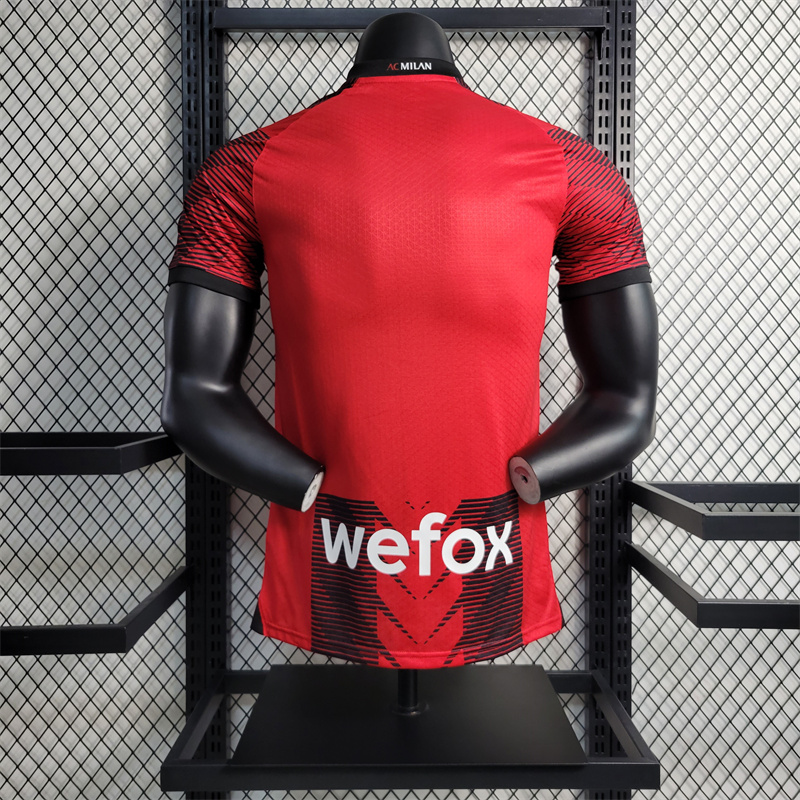 AC Milan 23-24 Home Stadium Jersey - Player Version - SOCCERDEALSHOP