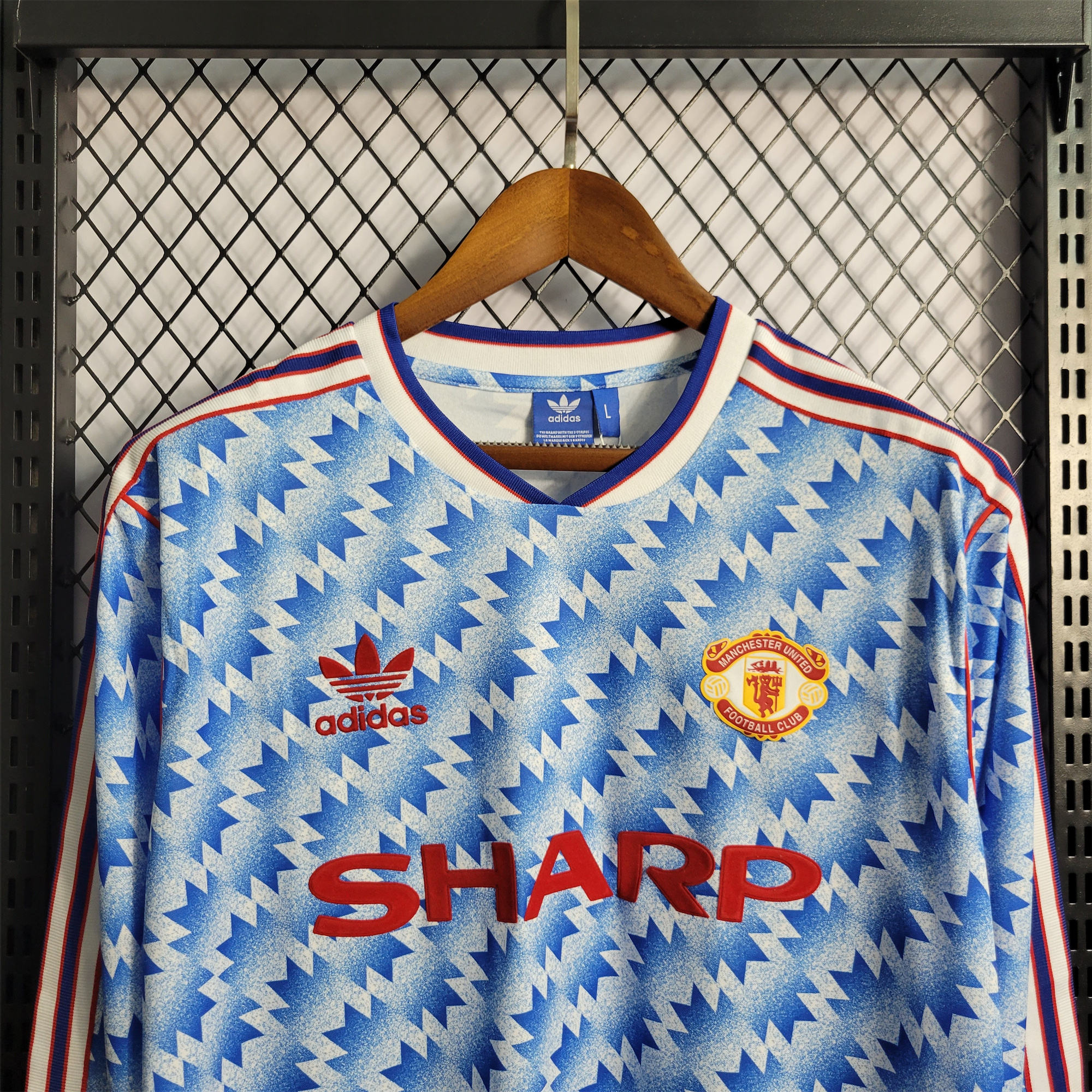 Manchester United Retro 90-92 Away Long Sleeve Jersey - SOCCERDEALSHOP