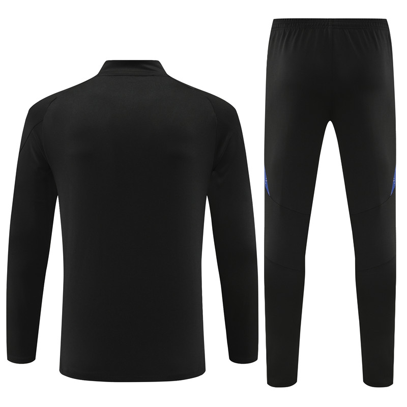 Germany 2024 Long Sleeve Training Set - Black - SOCCERDEALSHOP