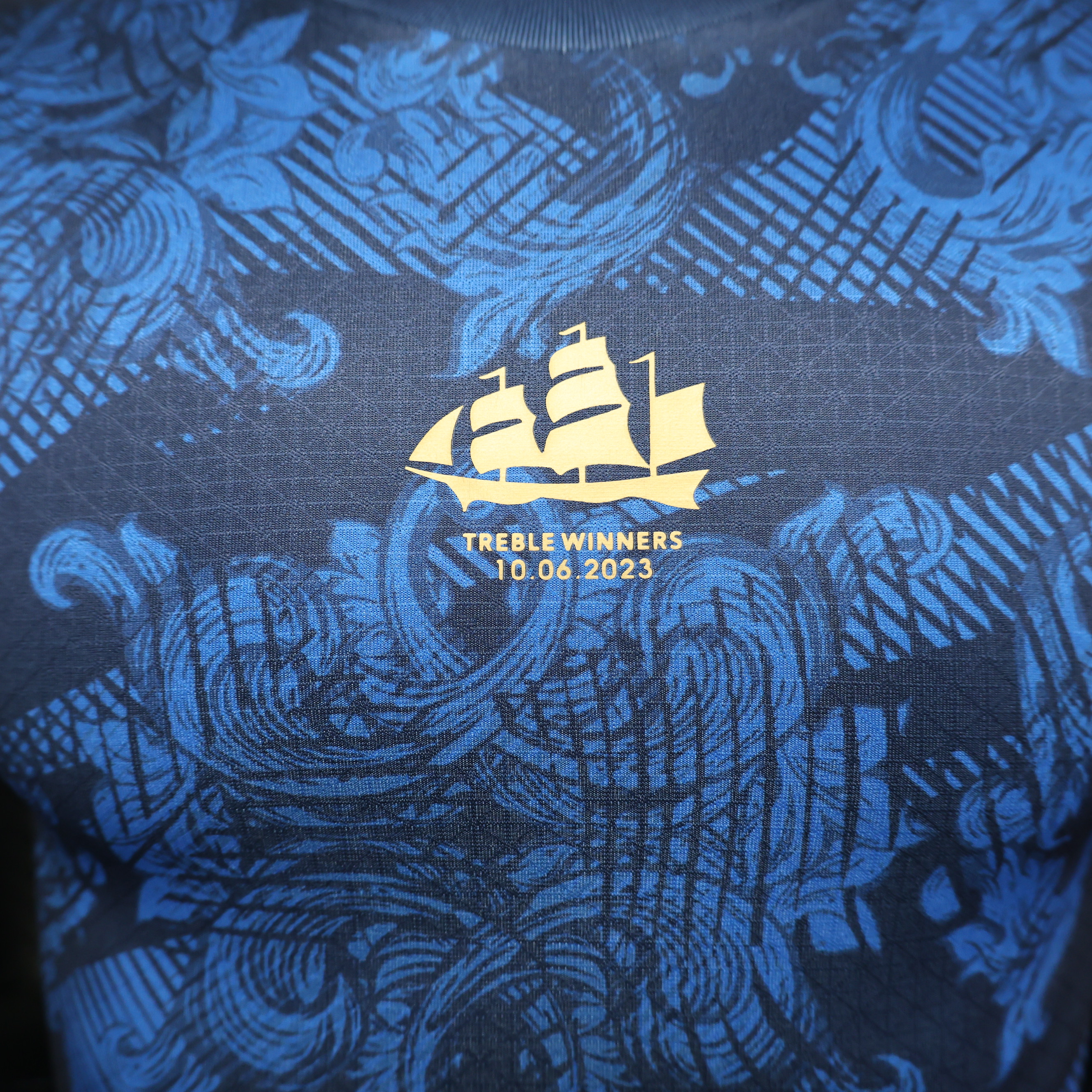 Manchester City 2023 Treble Winners Commemorative Jersey - Player Version - SOCCERDEALSHOP