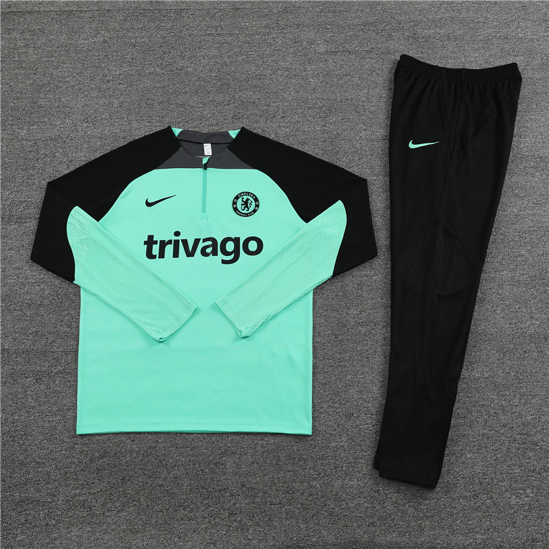 Che 23-24 Kids Long Sleeve Training Set Green - SOCCERDEALSHOP