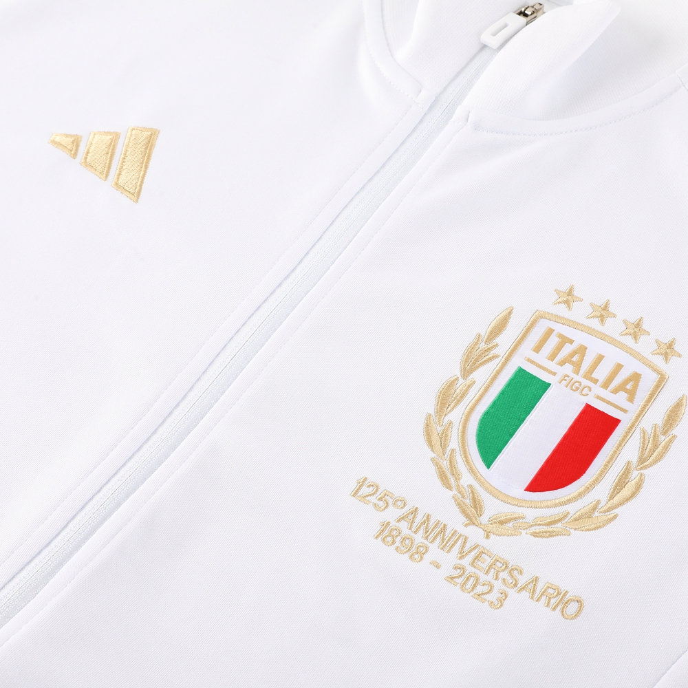 Italy 23-24 Jacket Training Tracksuit - White - SOCCERDEALSHOP