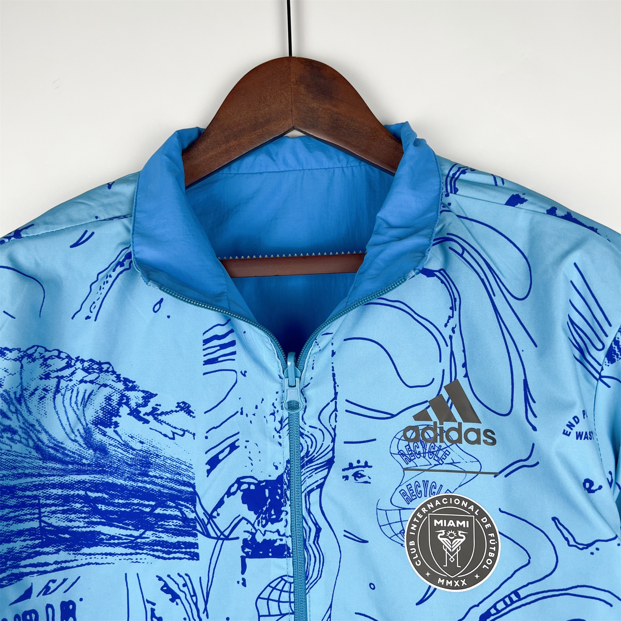 INT M.A.M 23-24 Double Sided Windbreaker - Blue - SOCCERDEALSHOP