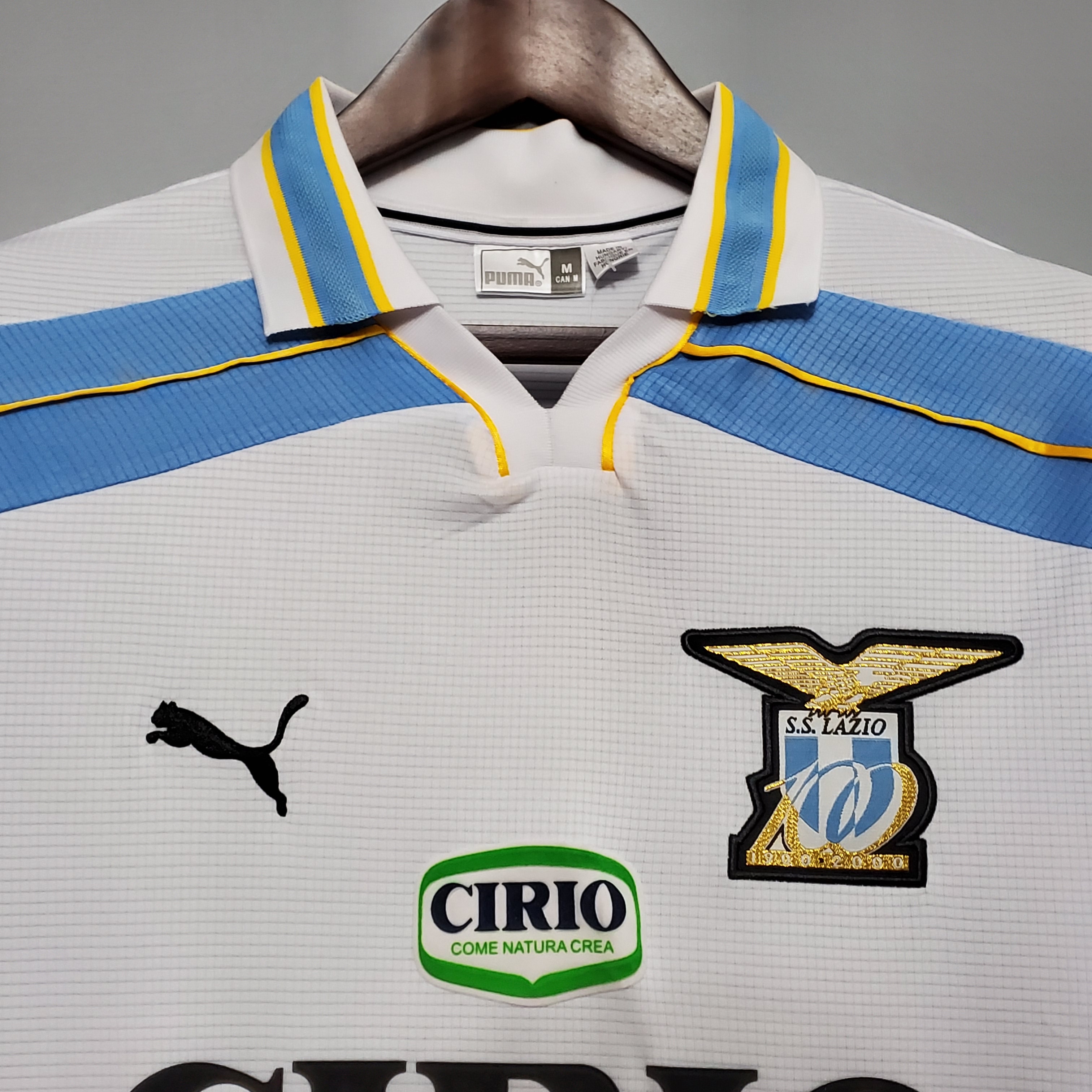 Retro Lazio 1999-00 Centenary Home Stadium Long sleeve Jersey - SOCCERDEALSHOP