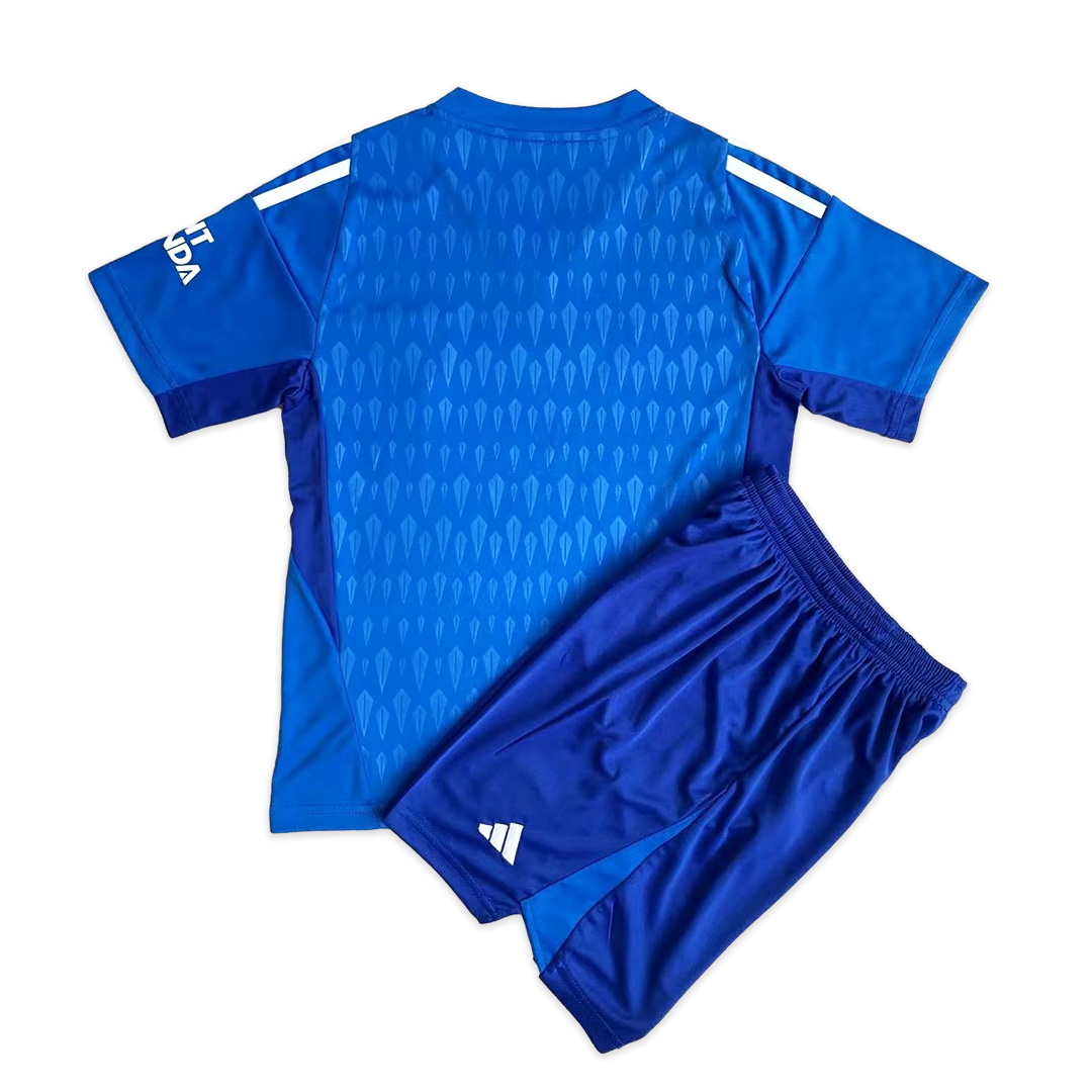 Arsenal 23-24 Blue Goalkeeper Kids Kit - SOCCERDEALSHOP
