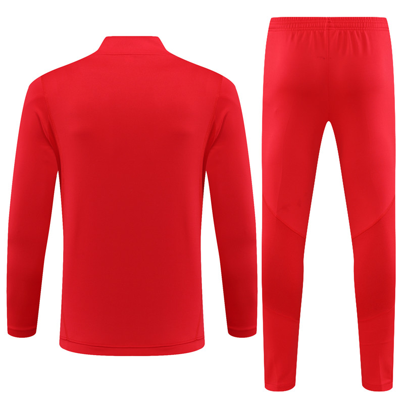 Flamengo 23-24 Long Sleeve Training Set -Red - SOCCERDEALSHOP