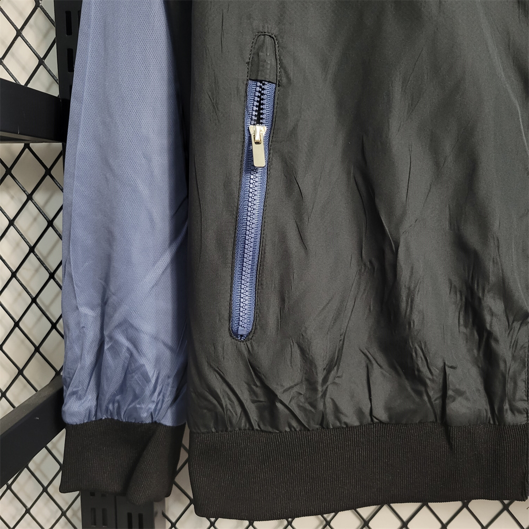 Inter Milan 23-24 Mens Windbreaker - Blue Black - SOCCERDEALSHOP