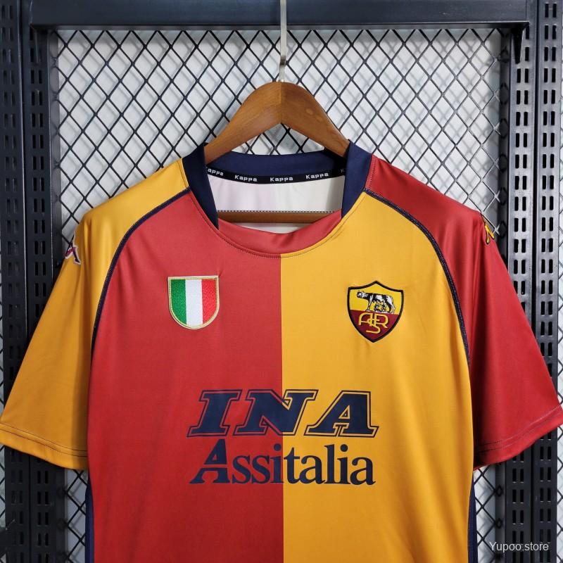 Retro Roma 2001-02 European Home Jersey - SOCCERDEALSHOP