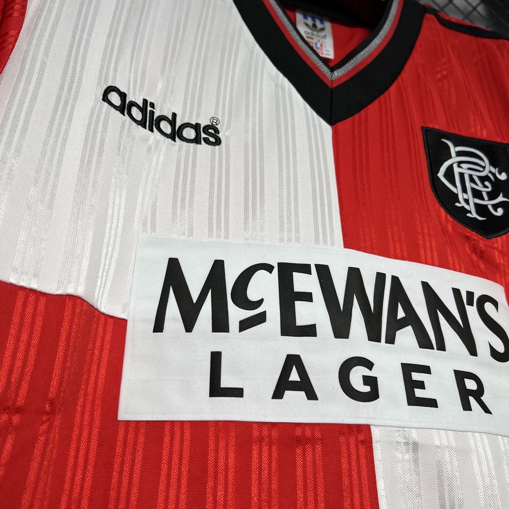 Retro Glasgow Rangers 1995-96 Away Stadium Jersey - SOCCERDEALSHOP