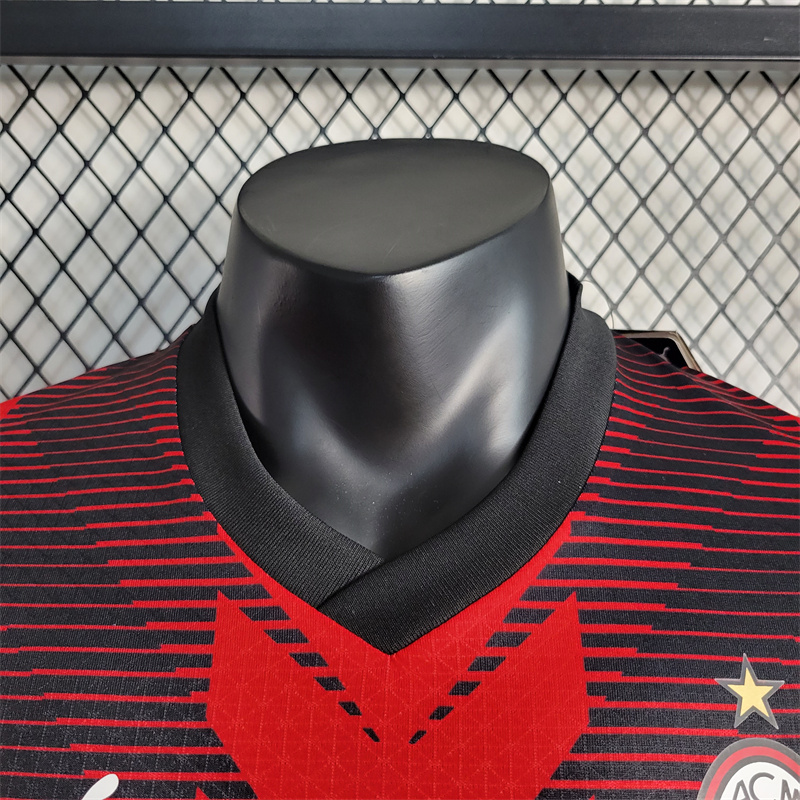 AC Milan 23-24 Home Stadium Jersey - Player Version - SOCCERDEALSHOP