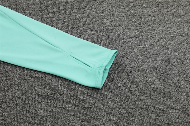 Real Madrid 24-25 Long Sleeve Training Set - Light Green - SOCCERDEALSHOP