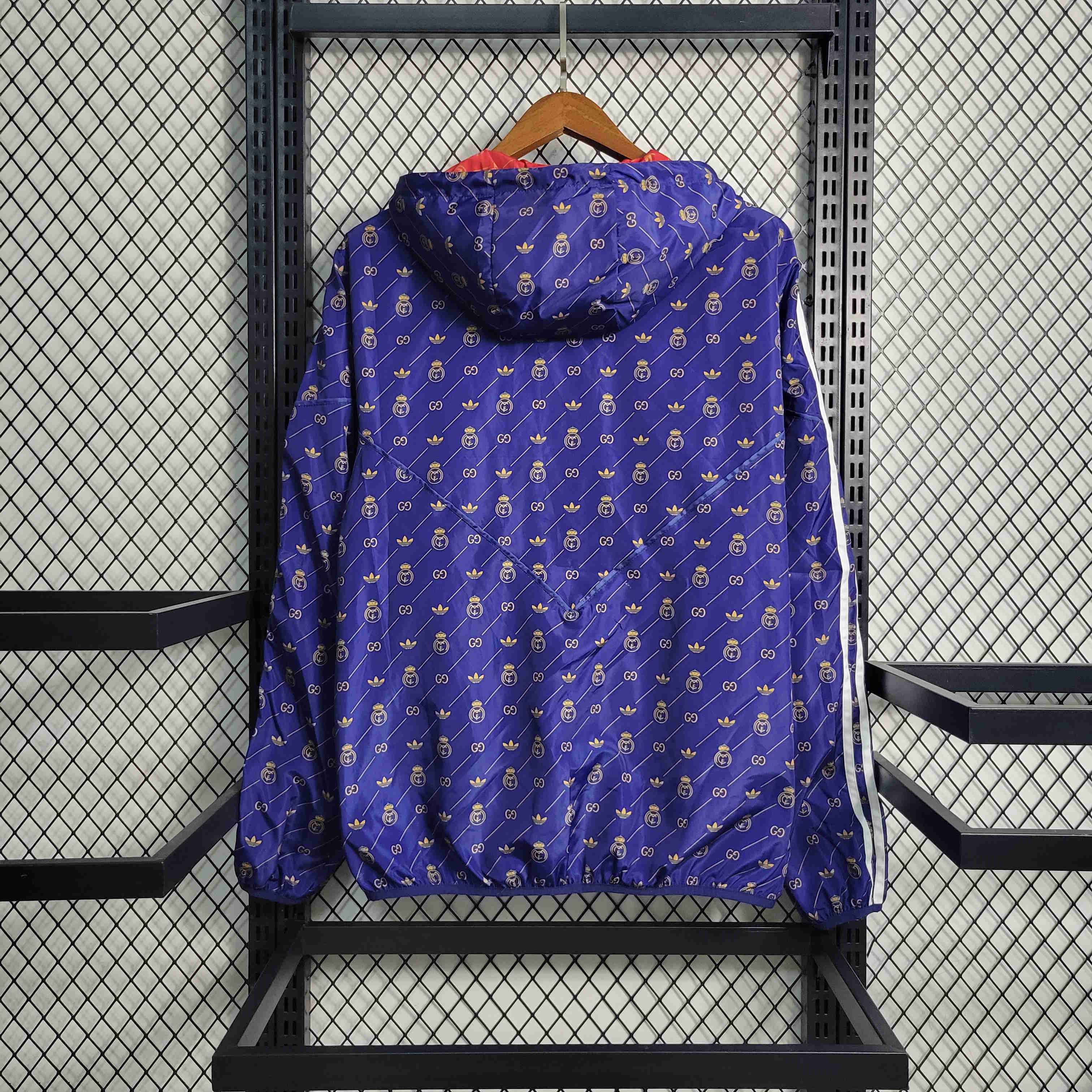 23-24 Real Madrid x GUCCI Navy Windbreaker - SOCCERDEALSHOP