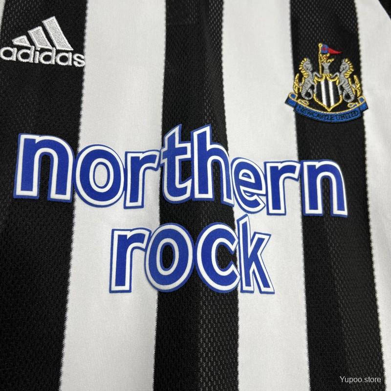 Retro Newcastle United 2003-05 Home Long Sleeve Jersey - SOCCERDEALSHOP