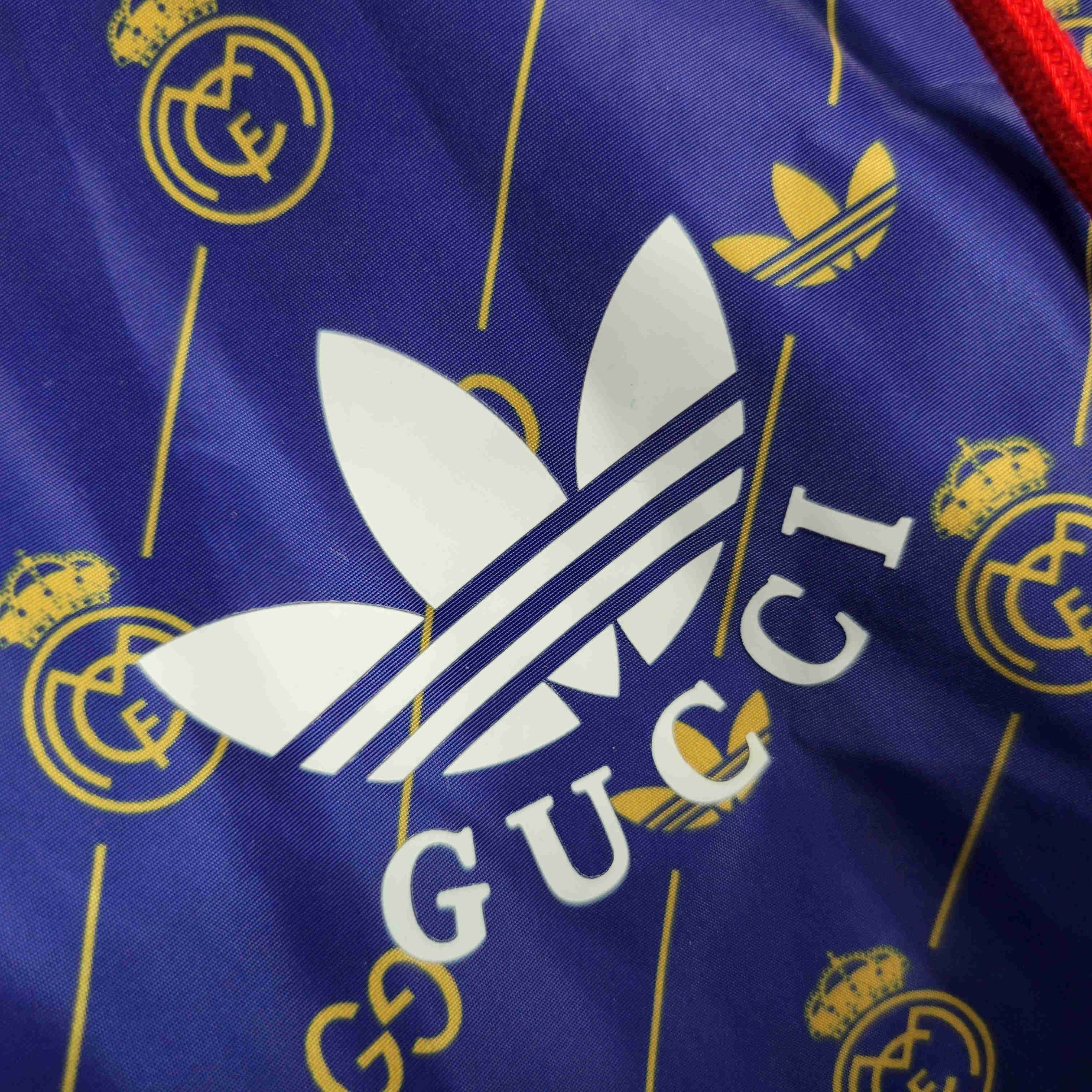 23-24 Real Madrid x GUCCI Navy Windbreaker - SOCCERDEALSHOP