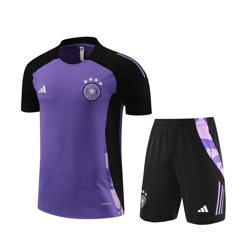 Germany 2024 Short-Sleeve Training Set - Purple - SOCCERDEALSHOP