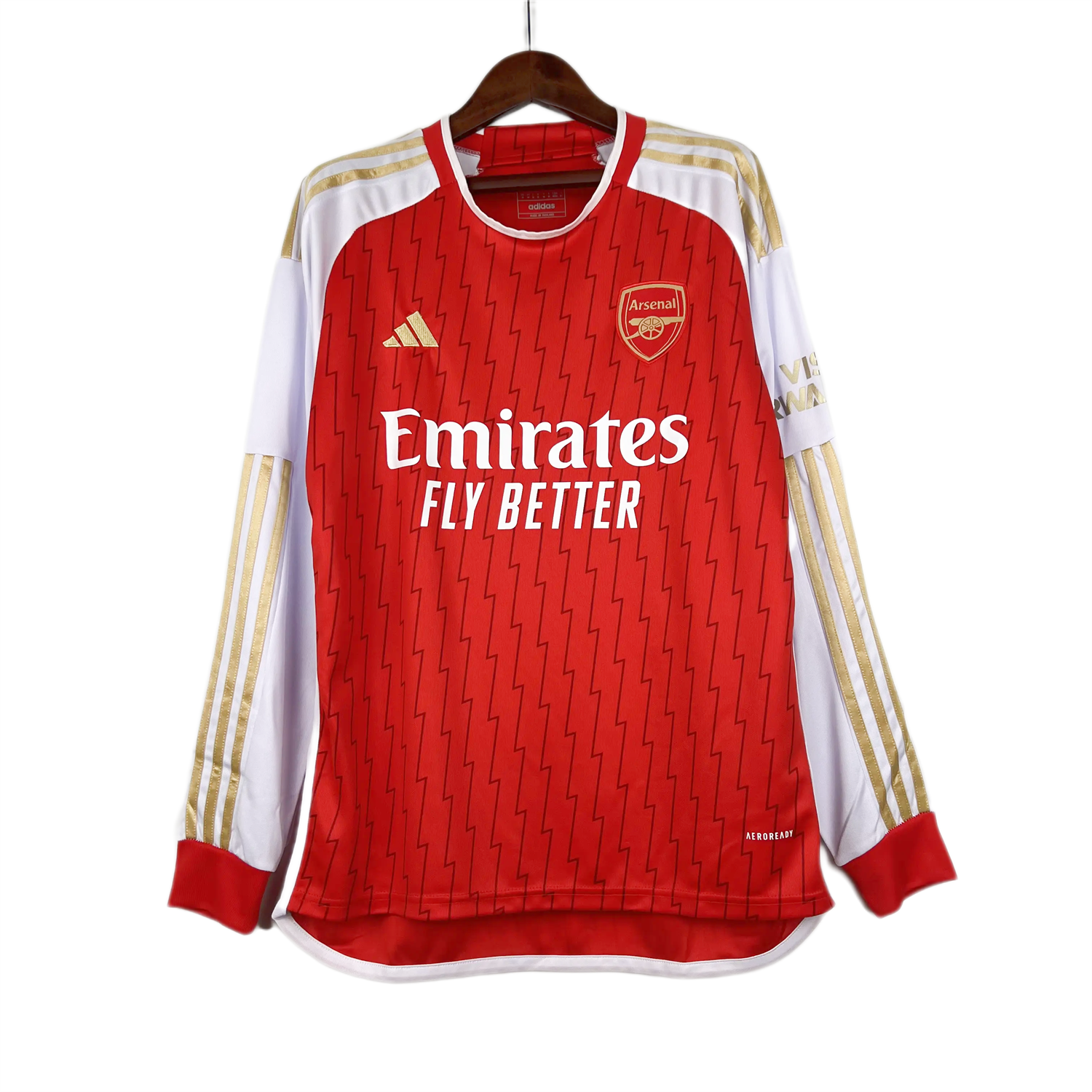 Arsenal 23-24 Home Long Sleeve Jersey - Fans Version - SOCCERDEALSHOP