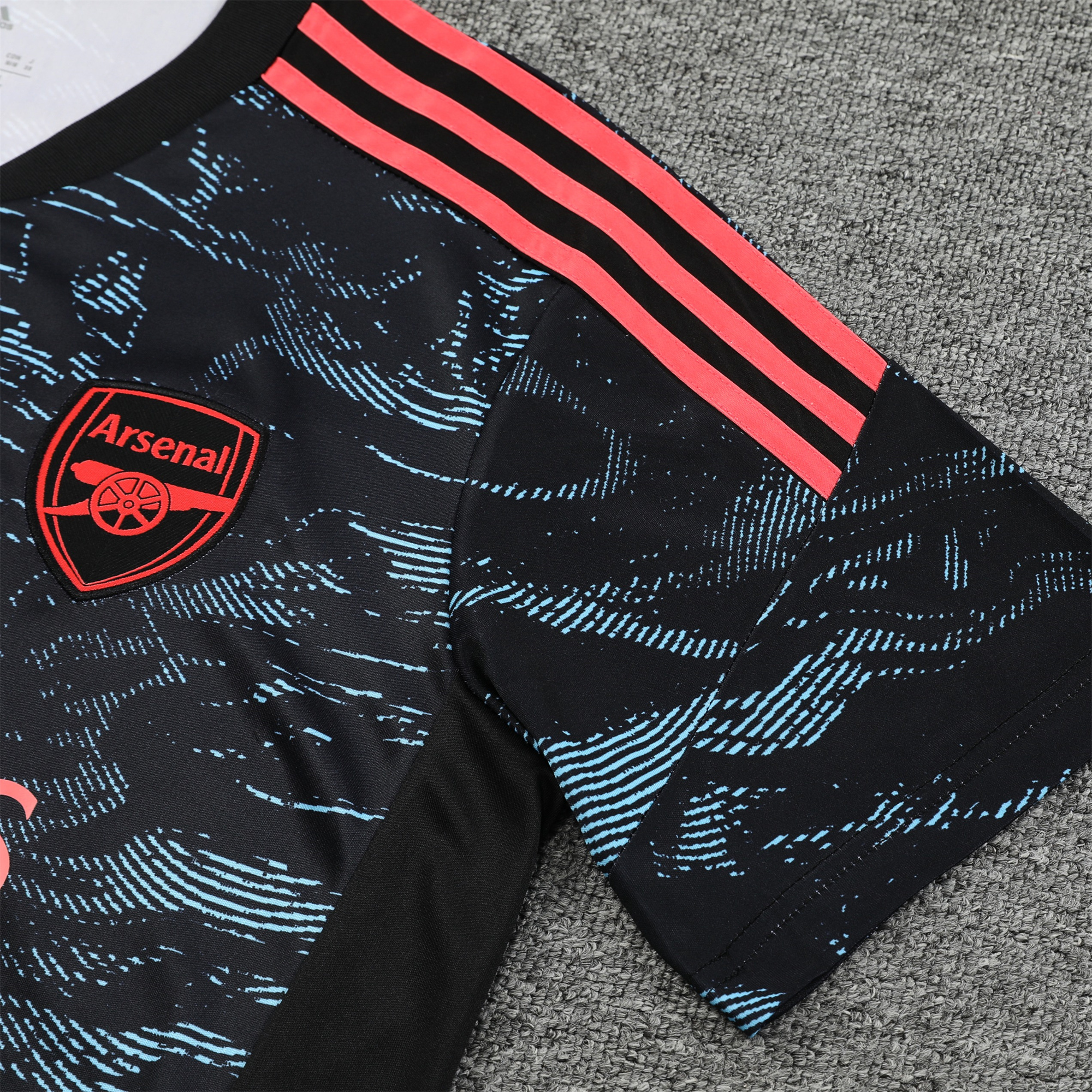 Arsenal 23-24 Short-Sleeve Training Set - Blue & Orange - SOCCERDEALSHOP