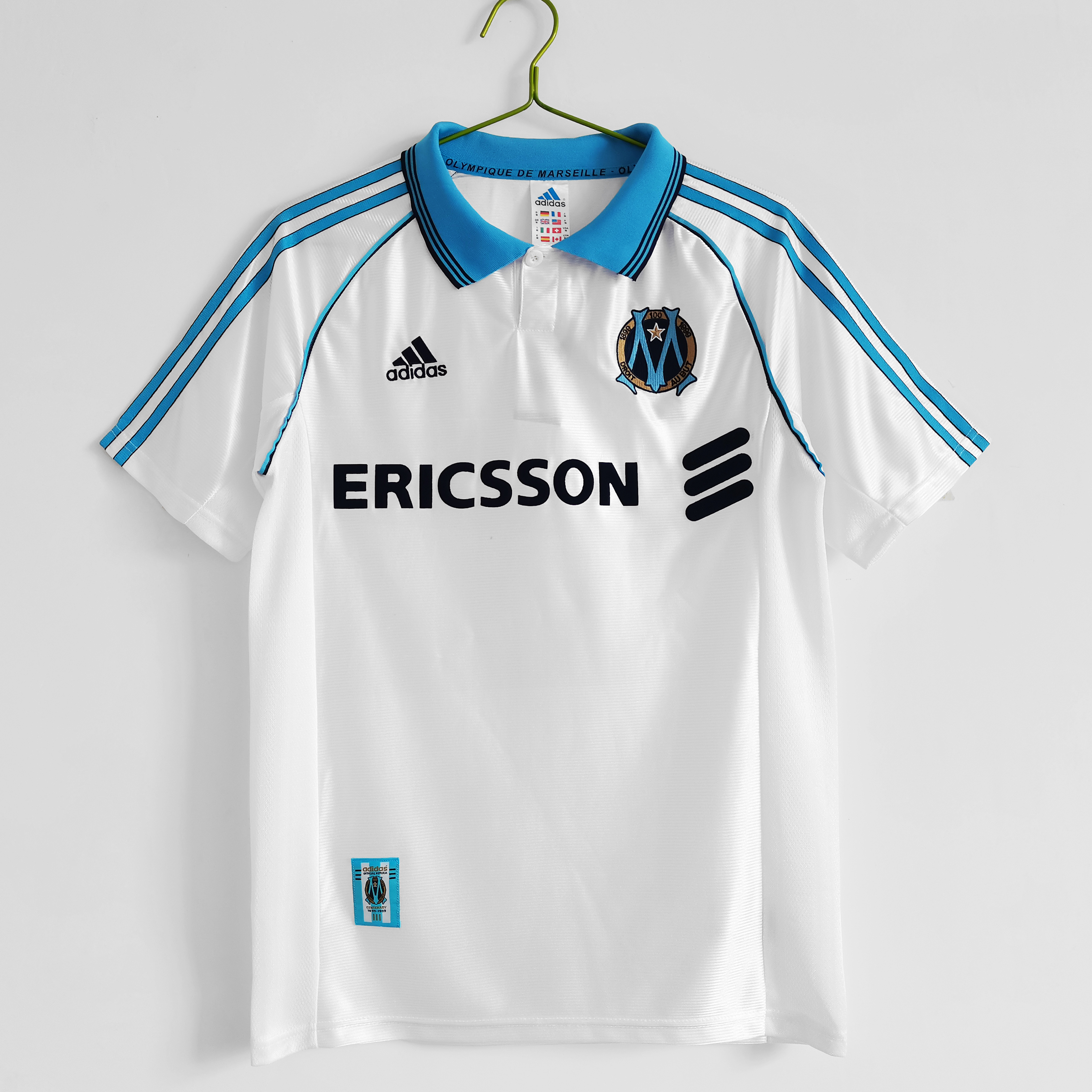 Retro Marseille 1998-99 Home Stadium Jersey - SOCCERDEALSHOP