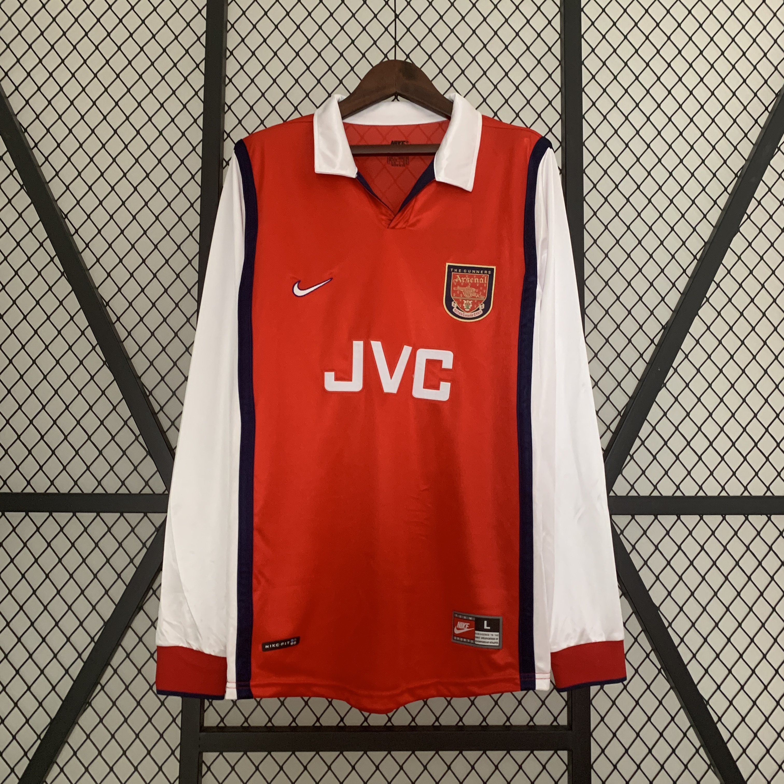 Arsenal Retro 98-99 Home Long Sleeve Jersey - SOCCERDEALSHOP