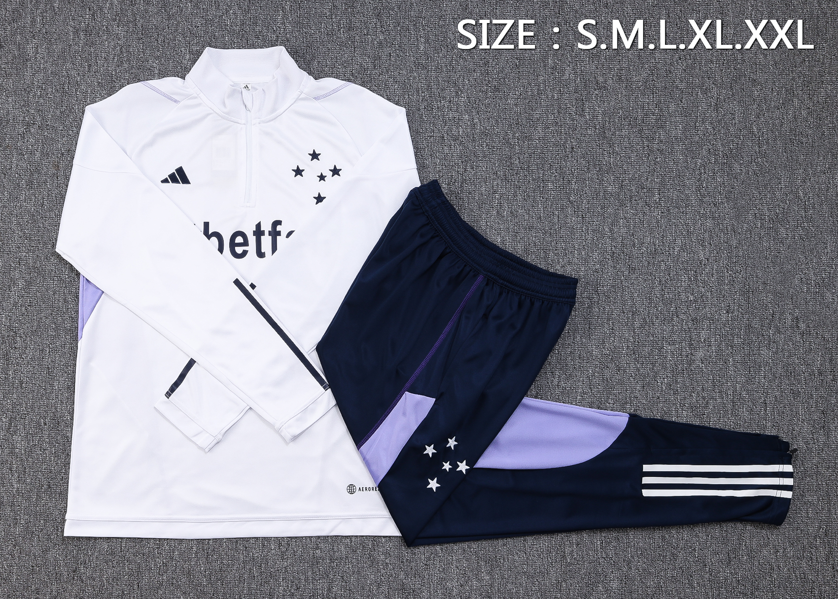 Cruzeiro Esporte Clube 23-24 Long Sleeve Training Set -White - SOCCERDEALSHOP