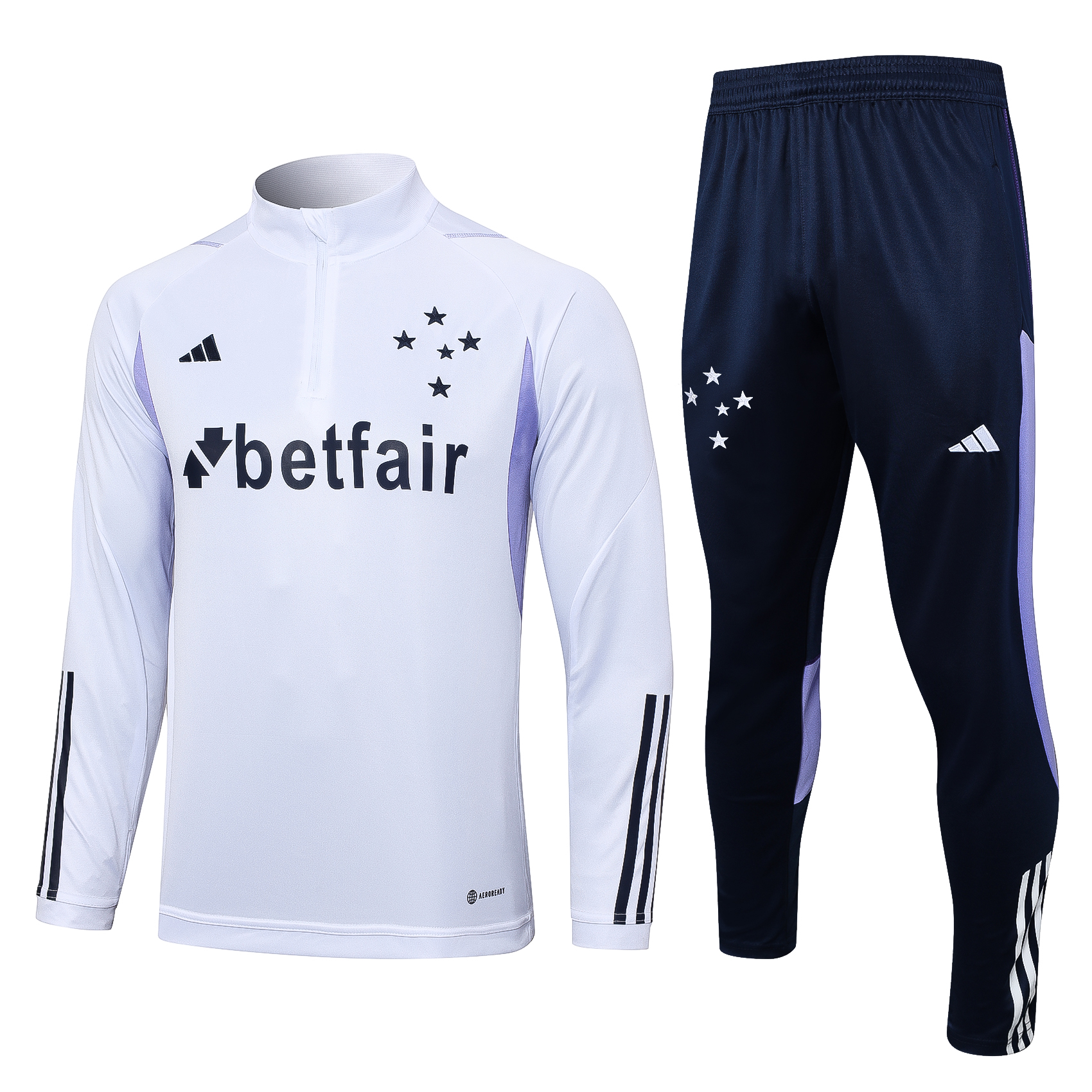 Cruzeiro Esporte Clube 23-24 Long Sleeve Training Set -White - SOCCERDEALSHOP