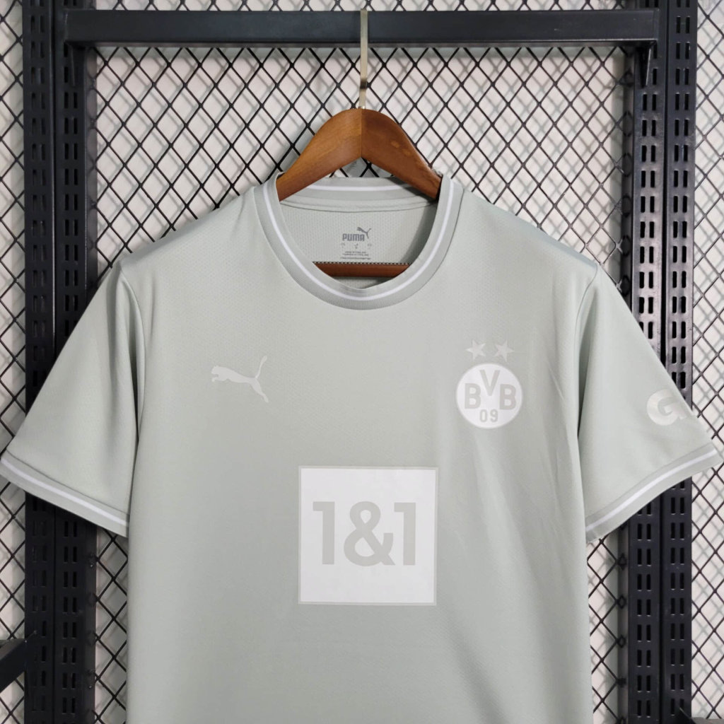 Dortmund 23-24 Grey Training Jersey - Fans Version - SOCCERDEALSHOP
