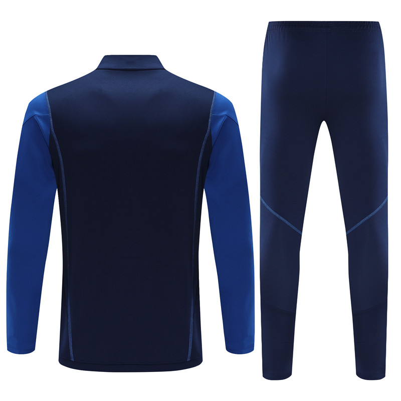 Manchester United 23-24 Long Sleeve Training Set -Blue - SOCCERDEALSHOP