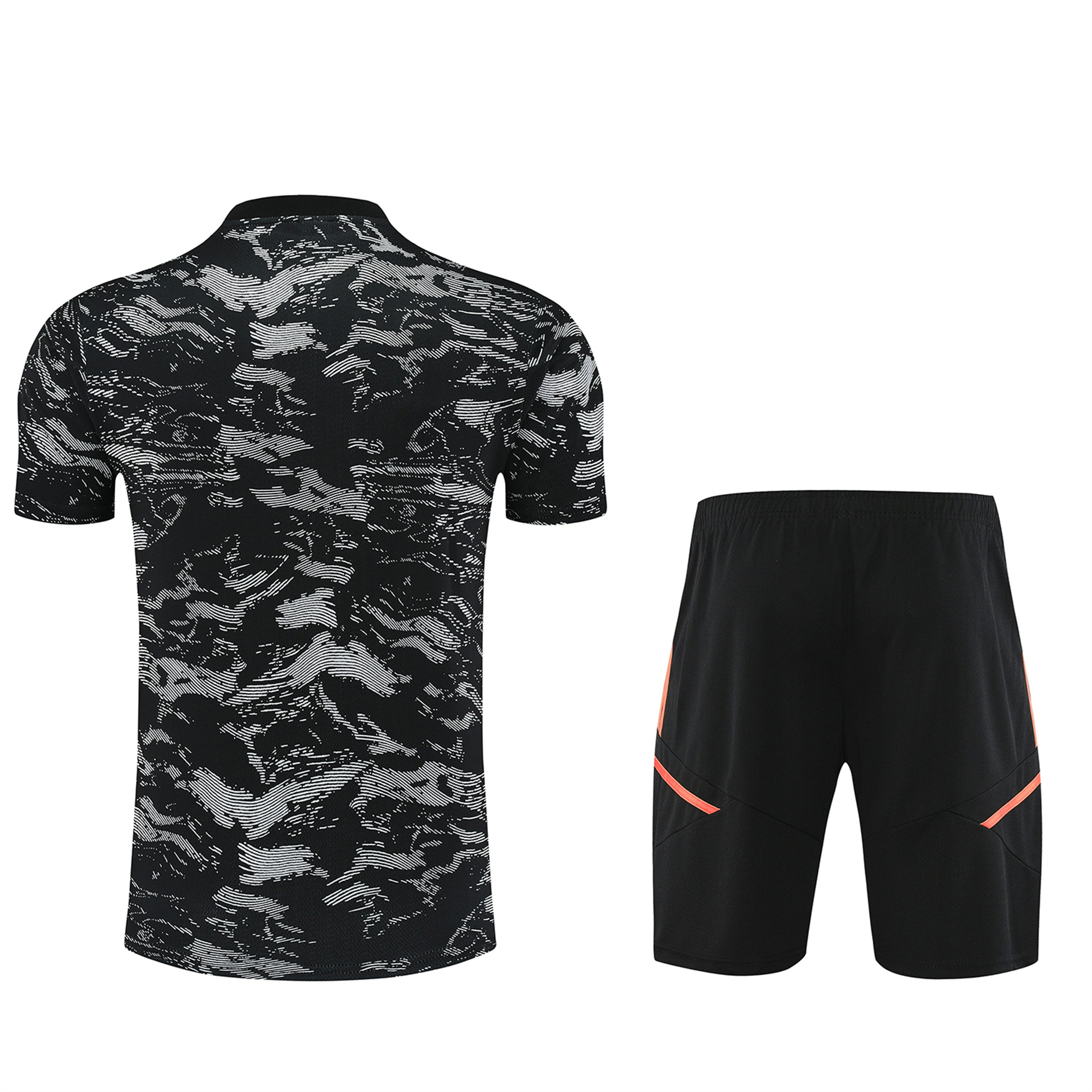 Arsenal 23-24 Short-Sleeve Training Set - Black & Orange - SOCCERDEALSHOP