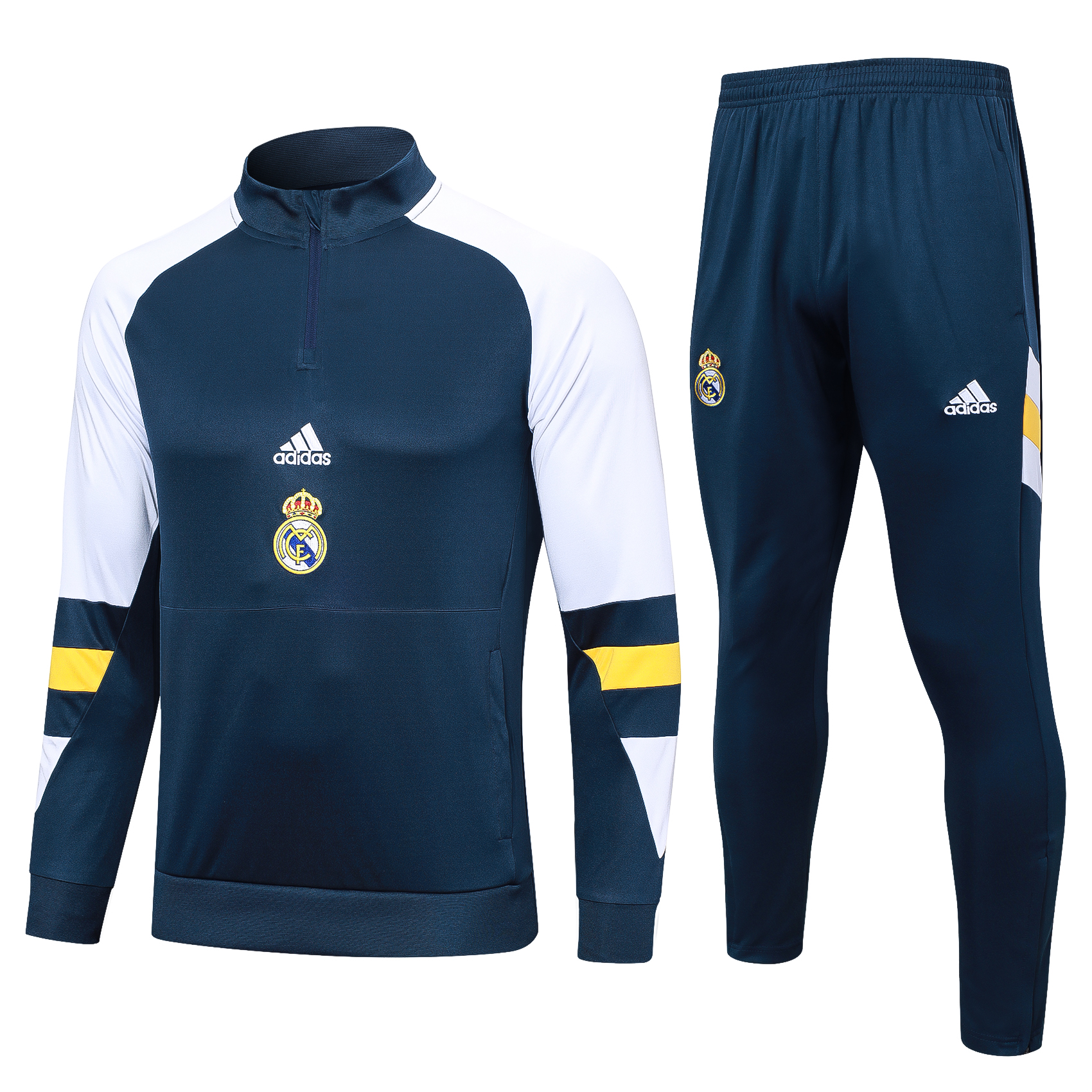Real Madrid 23-24 Long Sleeve Training Set -Blue - SOCCERDEALSHOP