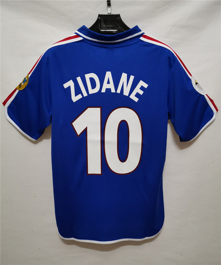 Retro France 2000 Home Stadium Jersey - SOCCERDEALSHOP