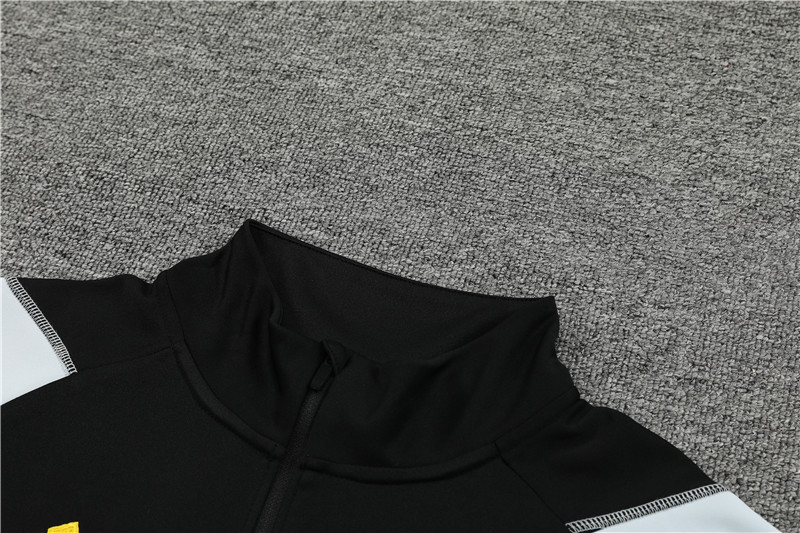 Algeria 23-24 Long Sleeve Training Set -Black and White - SOCCERDEALSHOP