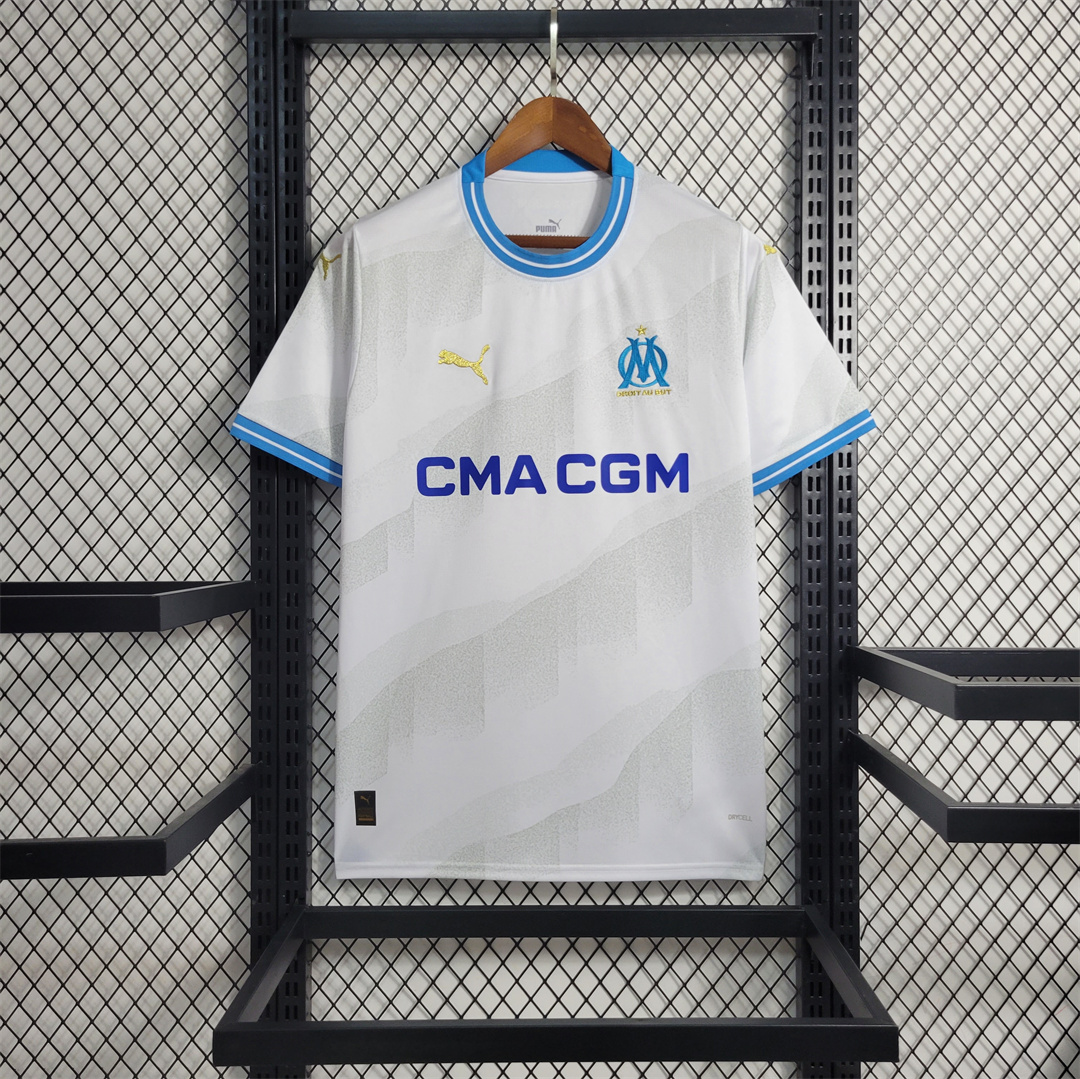 Marseille 23-24 Home Stadium Jersey - Fans Version - SOCCERDEALSHOP