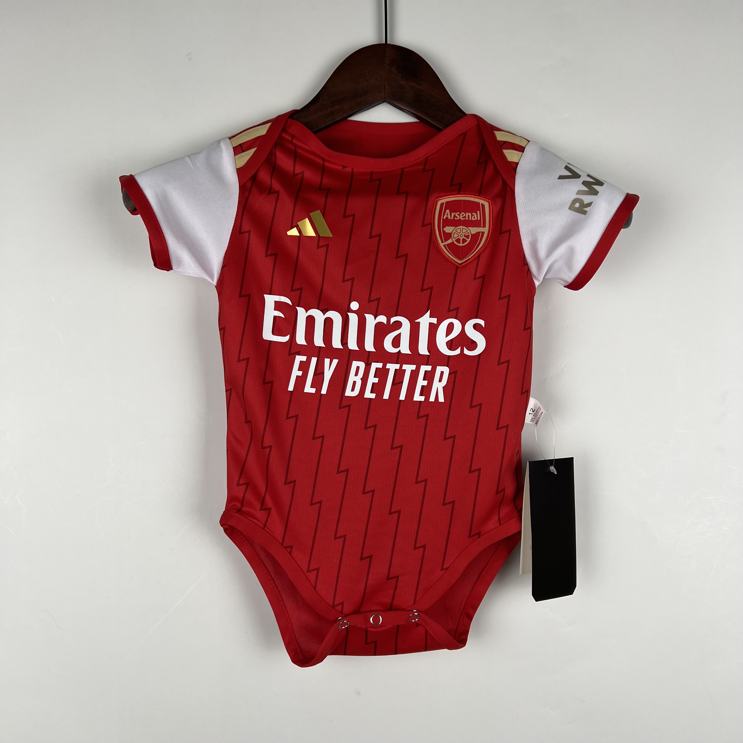 Arsenal 23-24 Home Stadium Baby Crawling Suit - SOCCERDEALSHOP