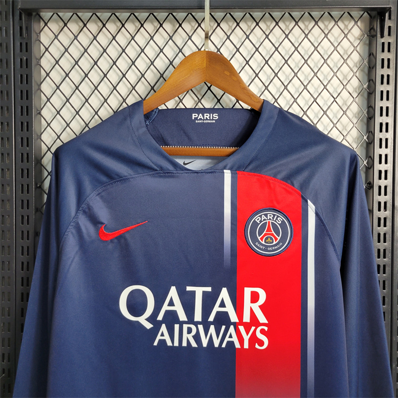 Paris Saint Germain PSG 23-24 Home Long sleeve Jersey - Fans Version - SOCCERDEALSHOP