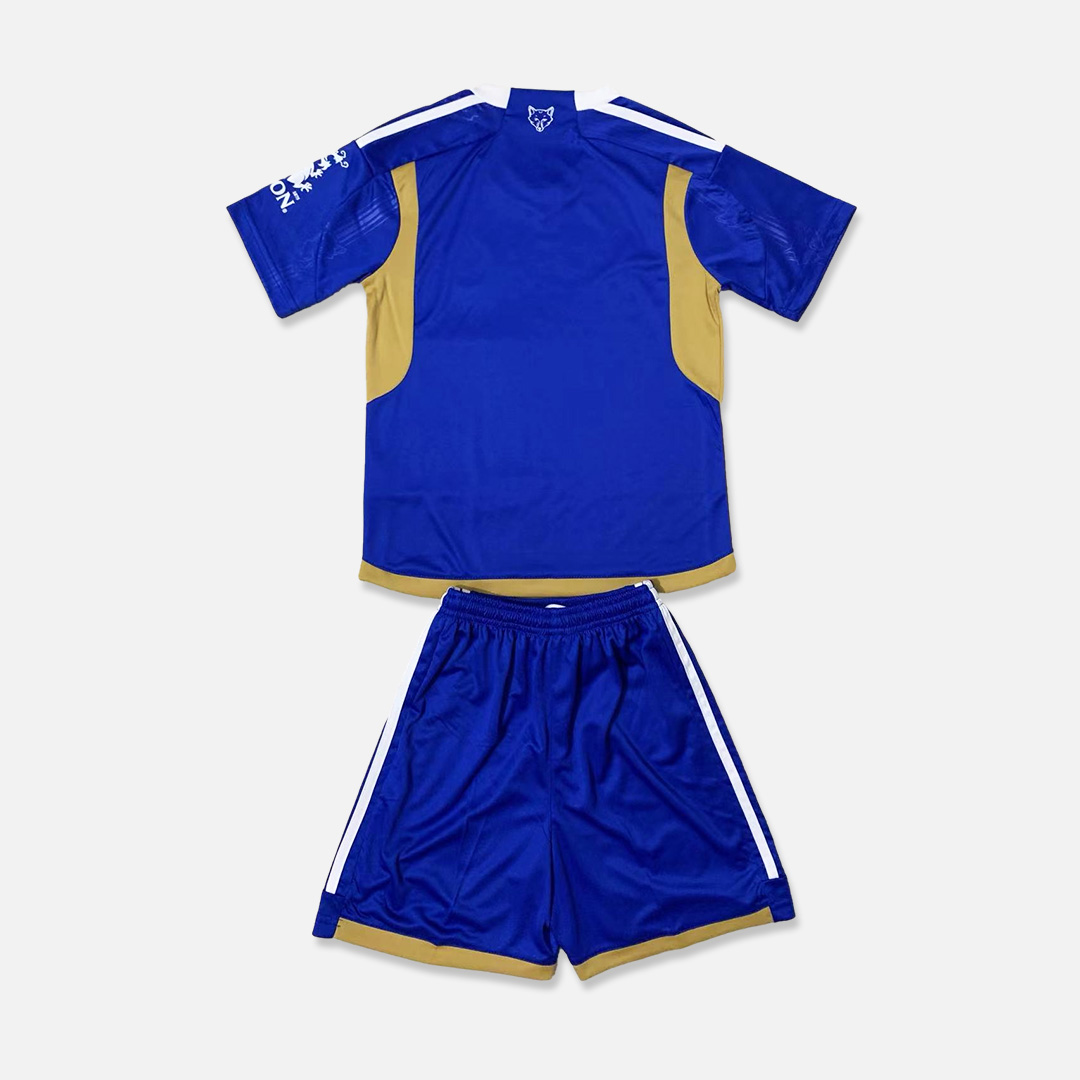Leicester City 23-24 Home Stadium Men's Adult Jersey Set - Fans Version - SOCCERDEALSHOP