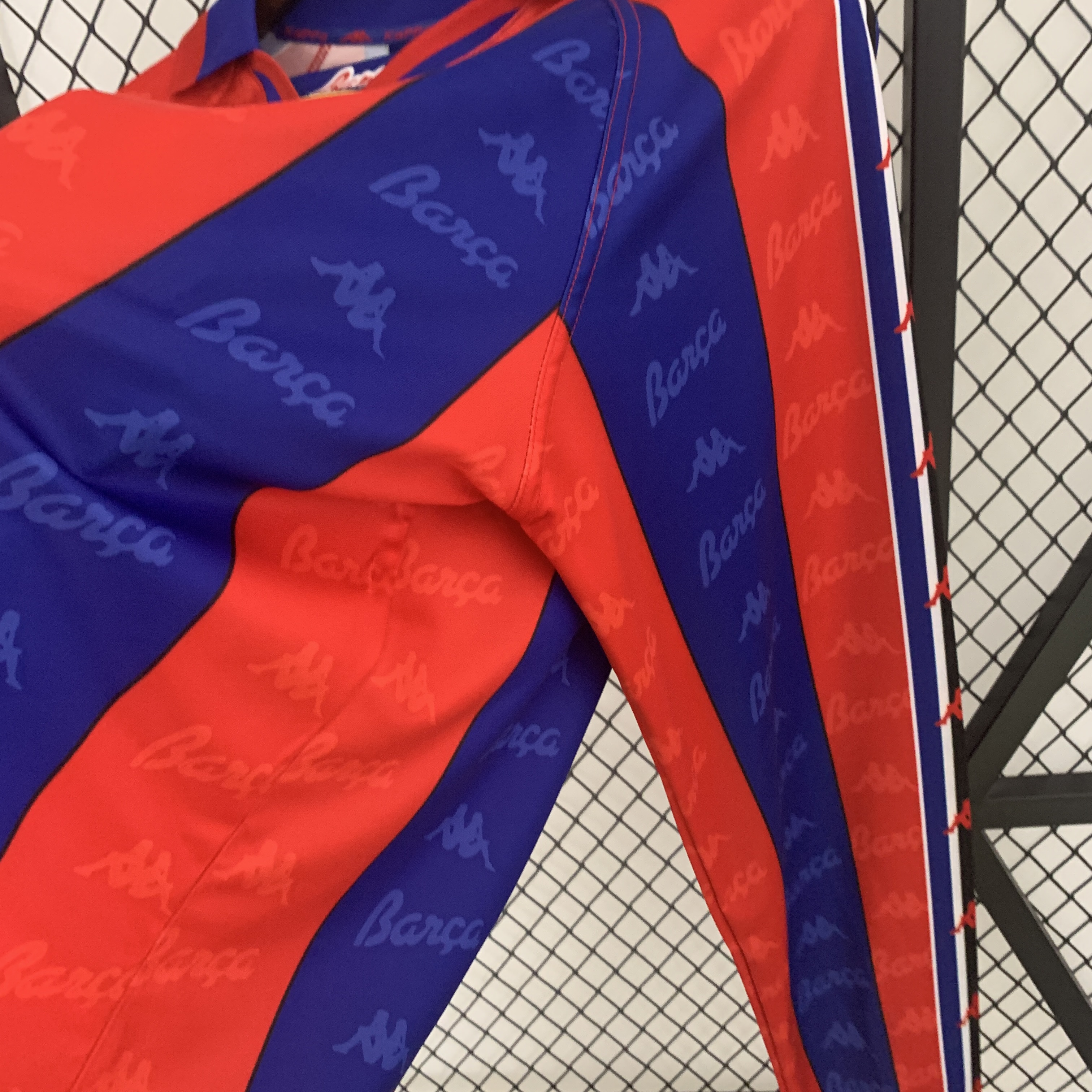 B.A.R.S.A Retro 96-97 Home Stadium Long Sleeve Jersey - SOCCERDEALSHOP