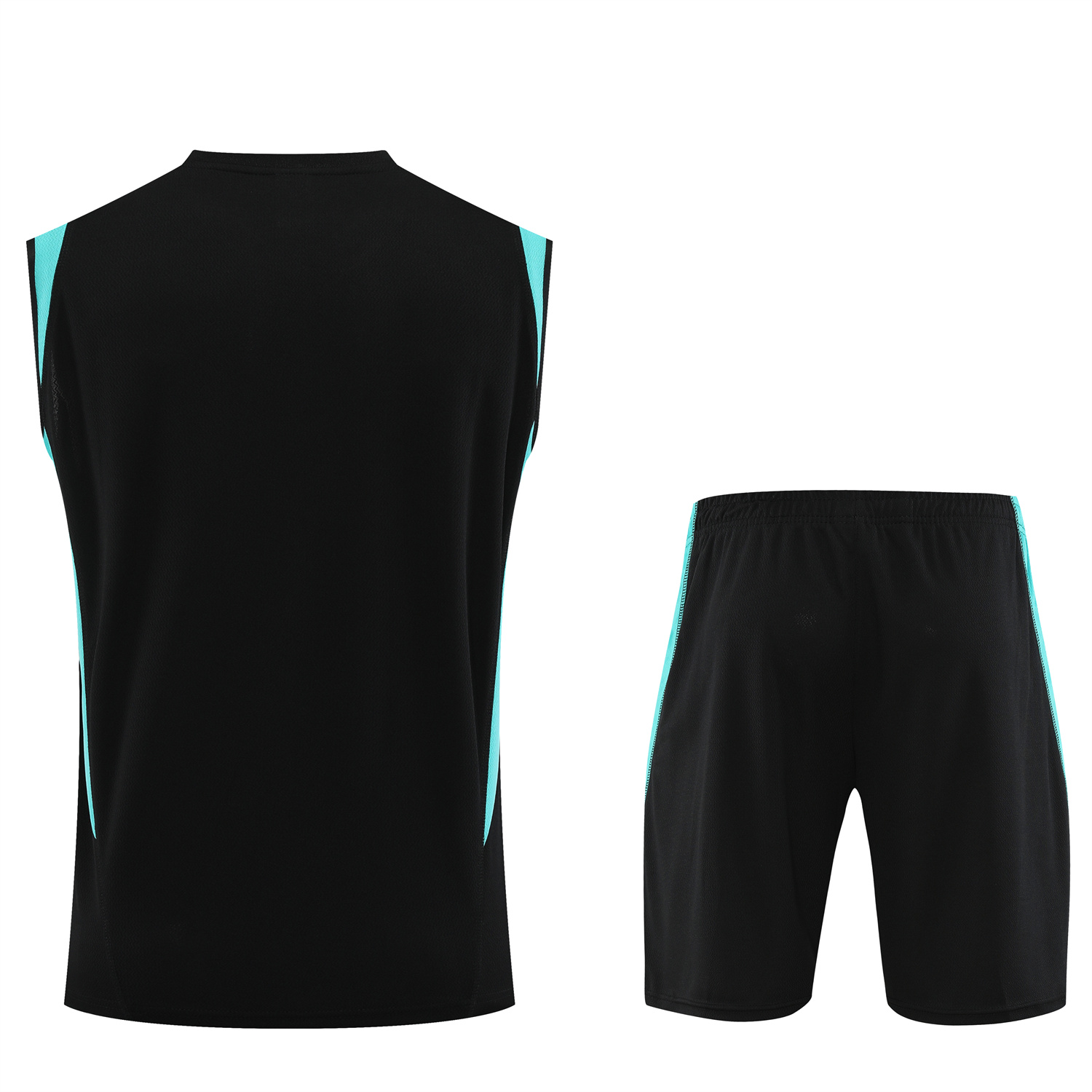 Manchester United 23-24 Black Player Vest Training Set - SOCCERDEALSHOP