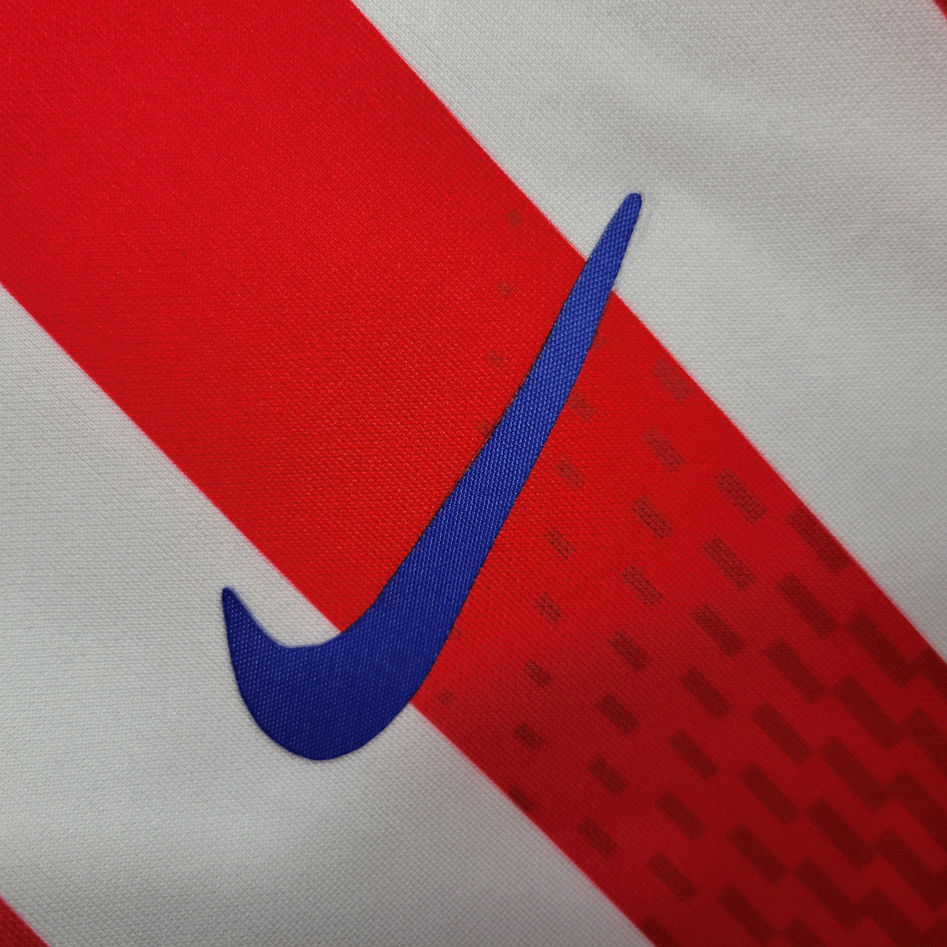 23/24 Atletico Madrid Home Long Sleeve Fans Jersey - SOCCERDEALSHOP