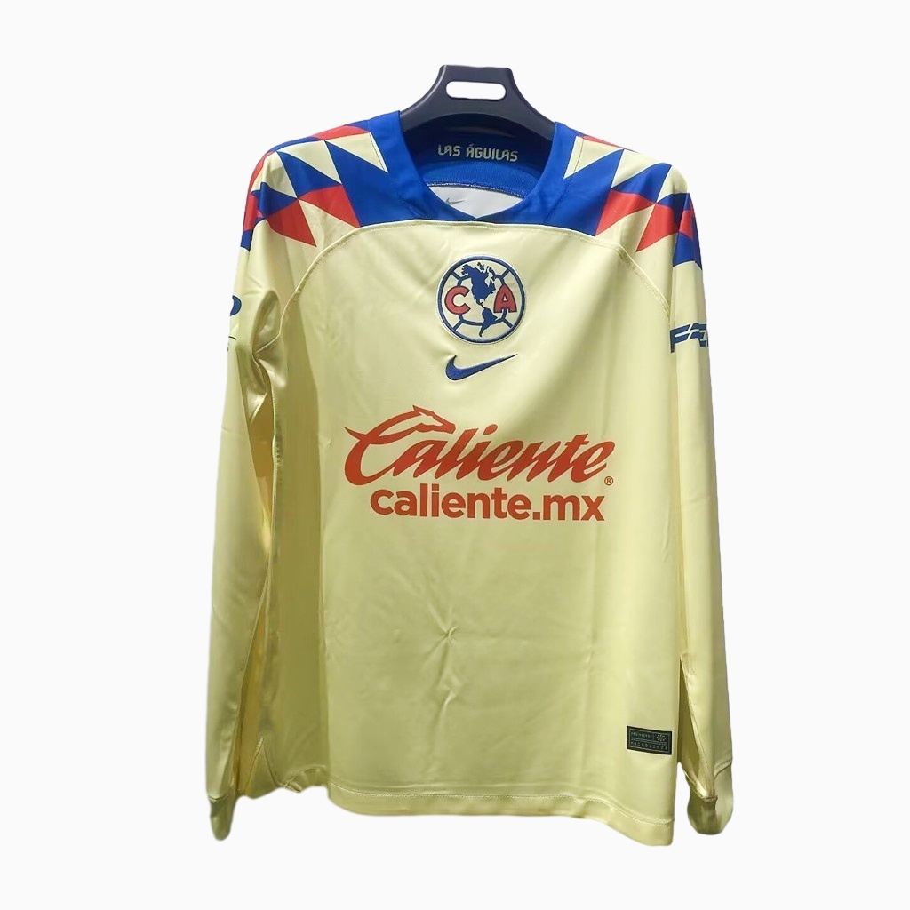 América 23-24 Home Stadium Long Sleeve Jersey - Fans Version - SOCCERDEALSHOP