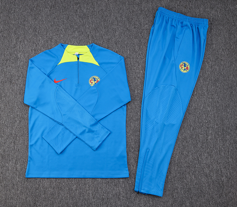 Club America 23-24 Long Sleeve Training Set -Blue - SOCCERDEALSHOP