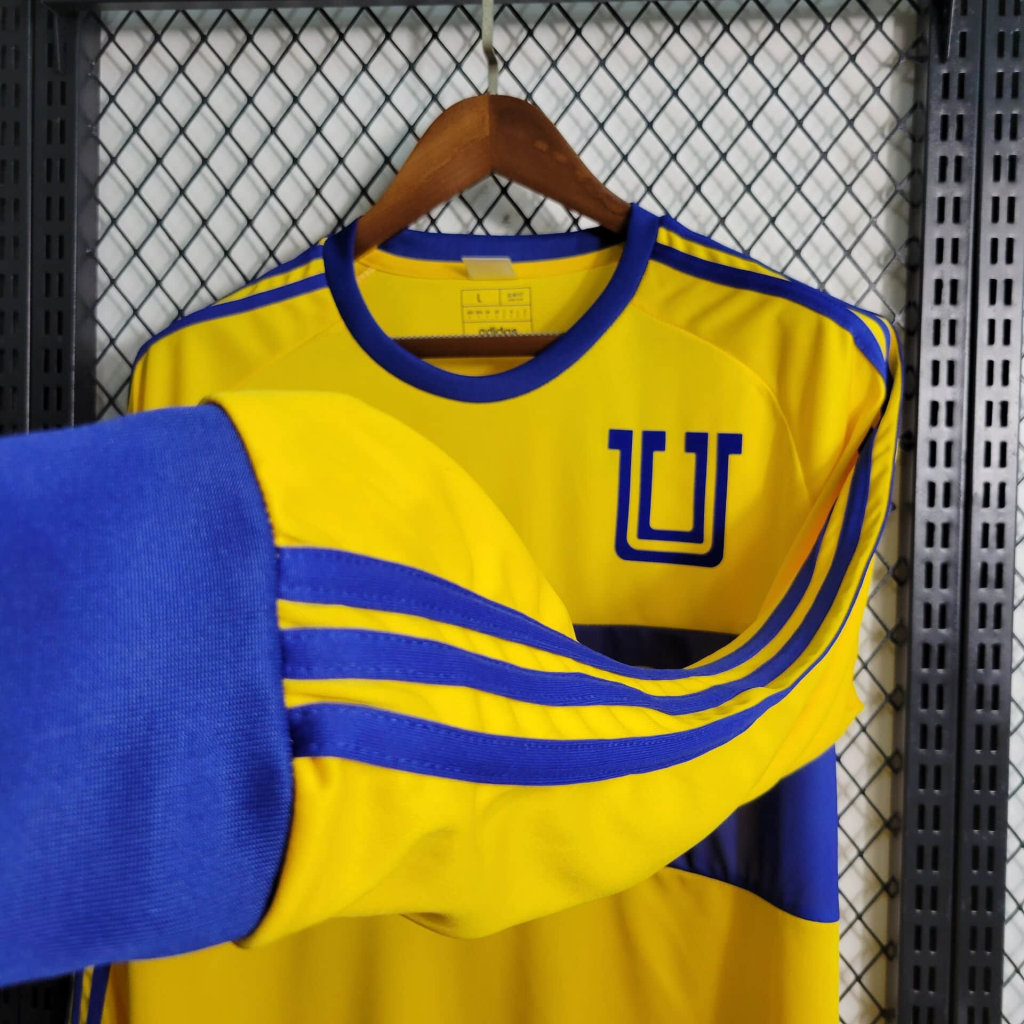 Tigres UANL 23-24 Home Stadium Long Sleeve Jersey - Fans Version - SOCCERDEALSHOP