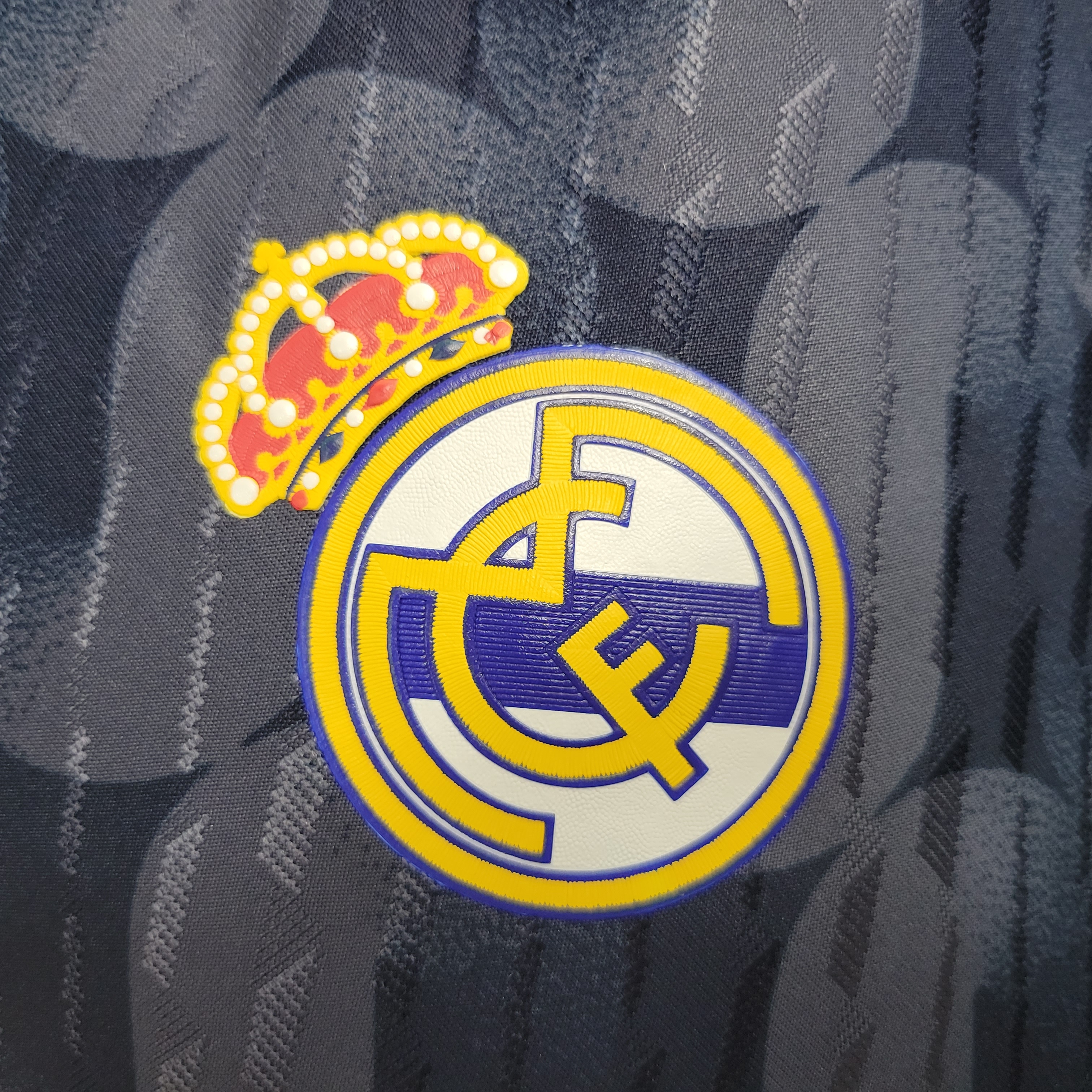 Real Madrid 23-24 Away Blue Jersey - Player Version ( with POP ART Number) - SOCCERDEALSHOP