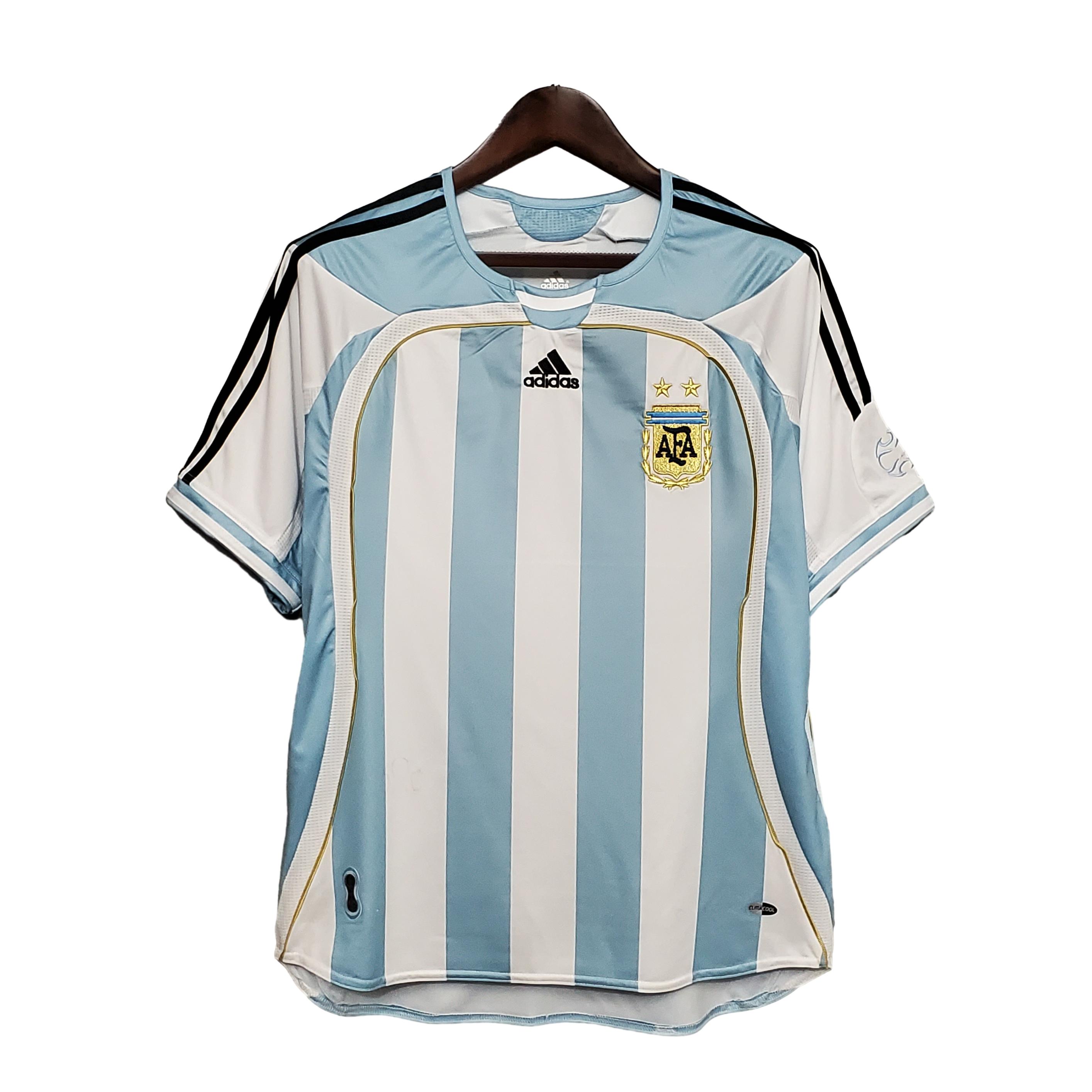Retro Argentina 2006 Home Stadium Jersey - SOCCERDEALSHOP