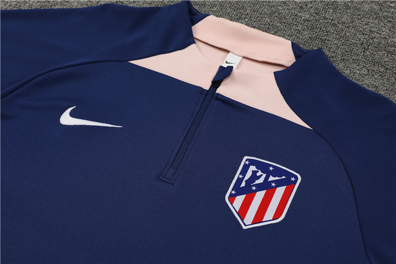 Atletico Madrid 23-24 Kids Long Sleeve Training Set Royal Blue - SOCCERDEALSHOP