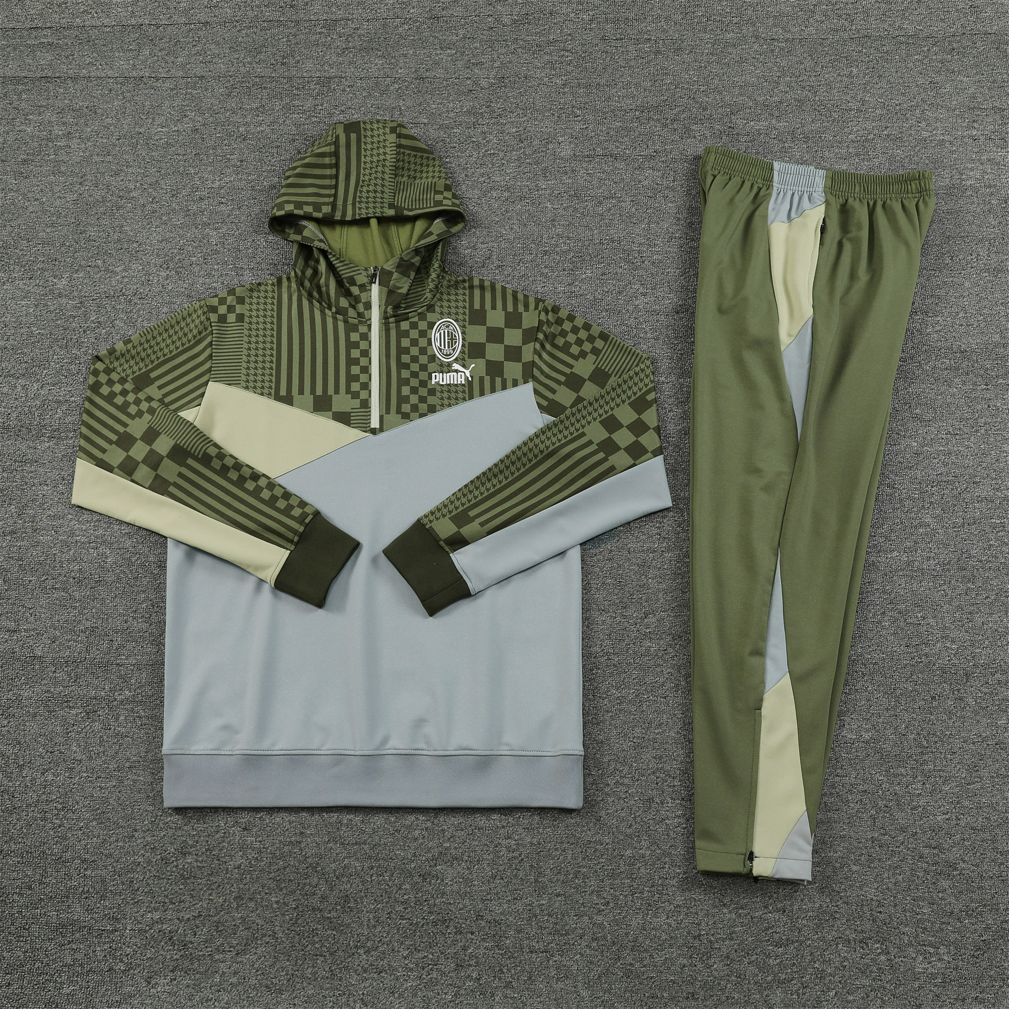 AC Milan 23-24 Men's Training Hoodie + Pants - SOCCERDEALSHOP