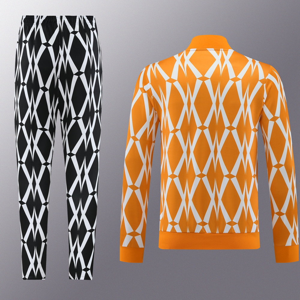 Cote d'Ivoire 23-24 Jacket Training Tracksuit - Orange & Black - SOCCERDEALSHOP