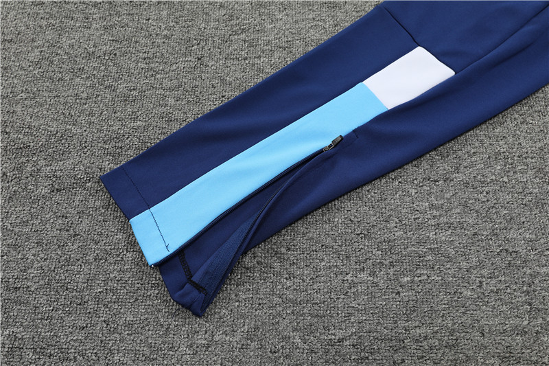 Marseille 23-24 Long Sleeve Training Set -Blue and White - SOCCERDEALSHOP