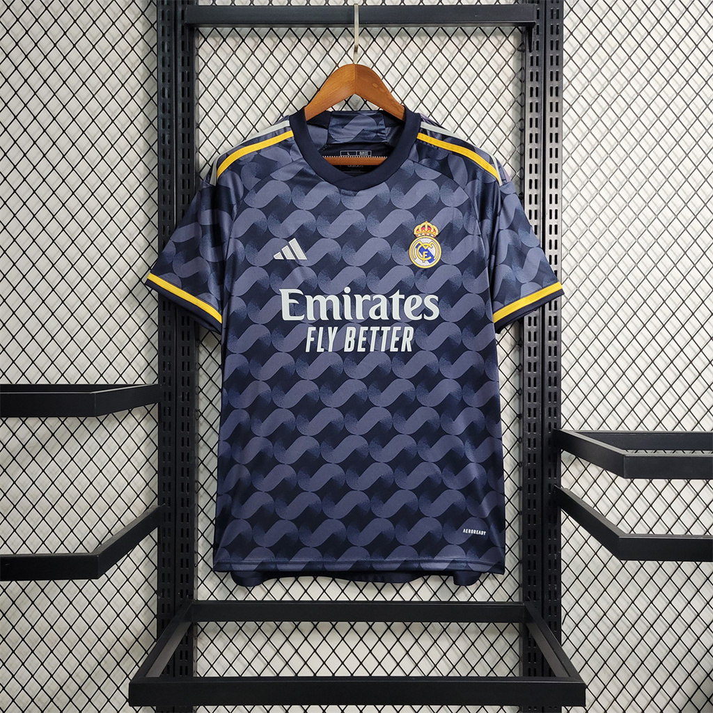 Real Madrid 23/24 Away Blue Jersey - Fans Version - SOCCERDEALSHOP